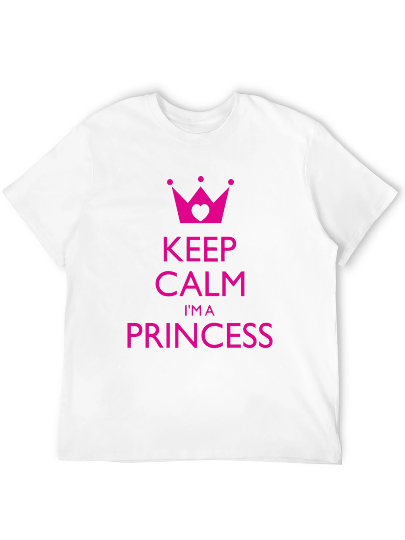 Keep Calm Im a Princess Black T-Shirt