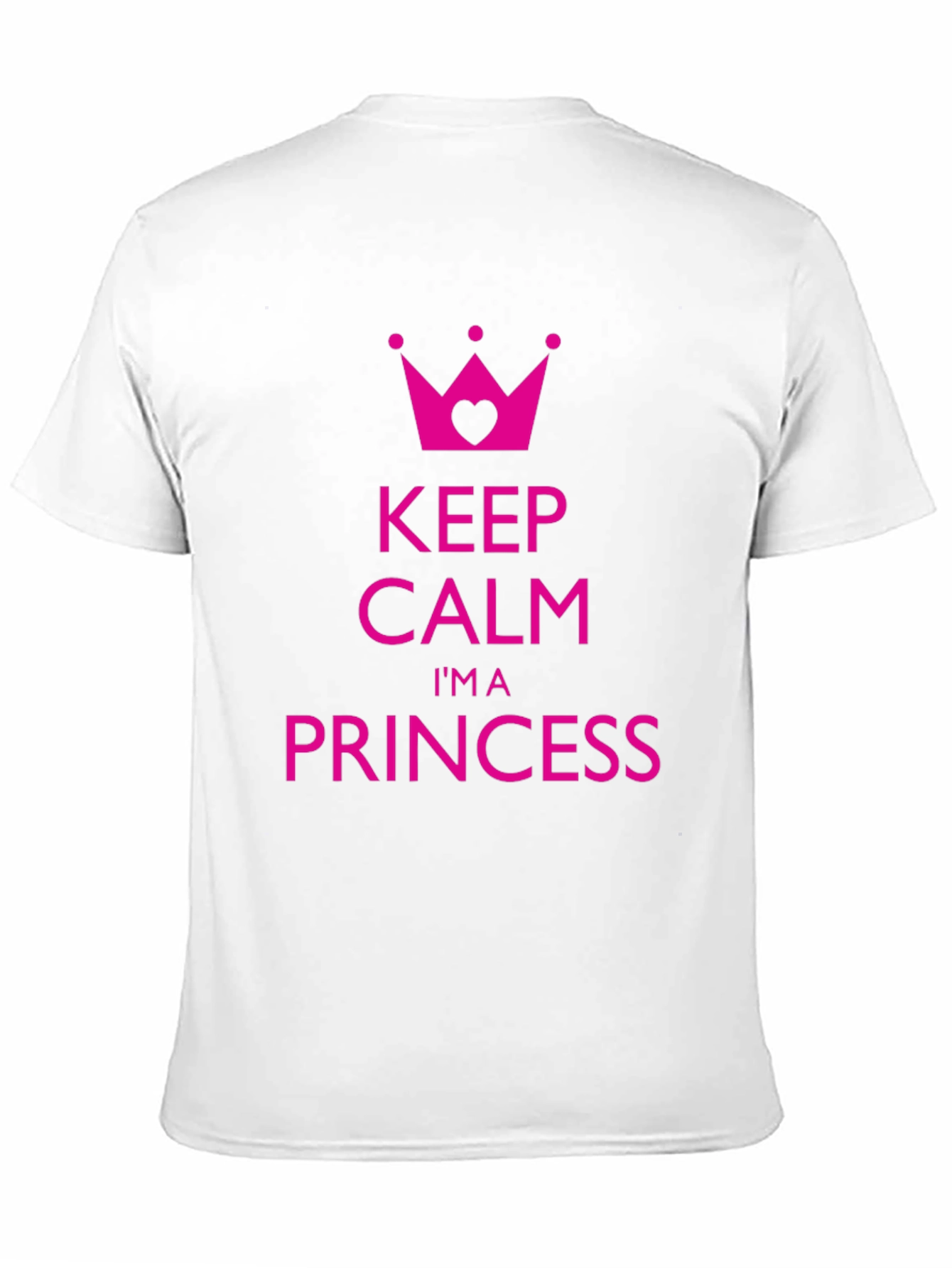 Keep Calm Im a Princess Black T-Shirt
