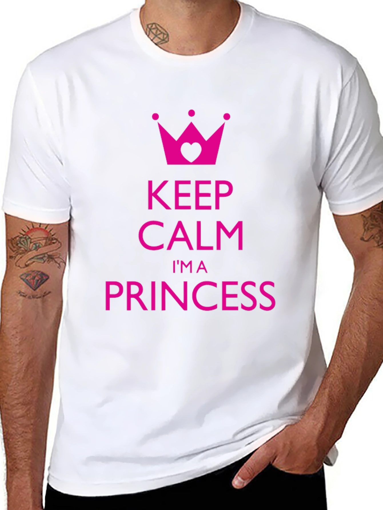 Keep Calm Im a Princess Black T-Shirt
