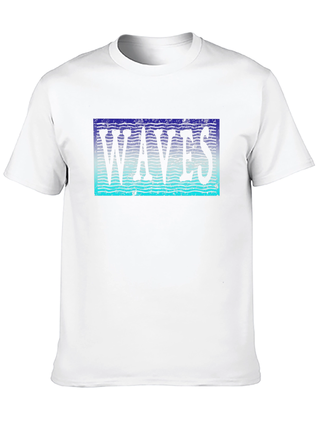 Waves Graphic T-Shirt - Trendy Black Tee