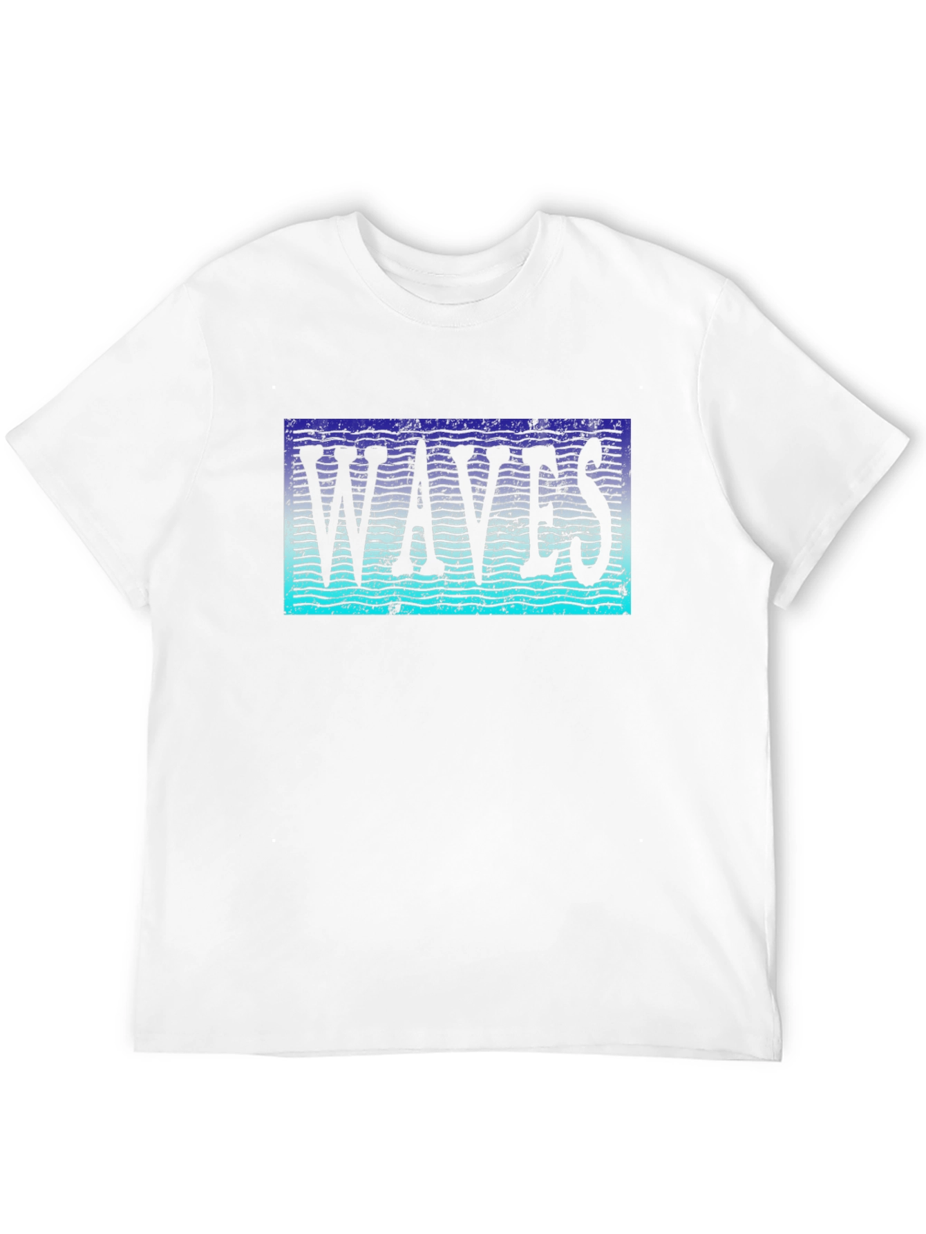 Waves Graphic T-Shirt - Trendy Black Tee