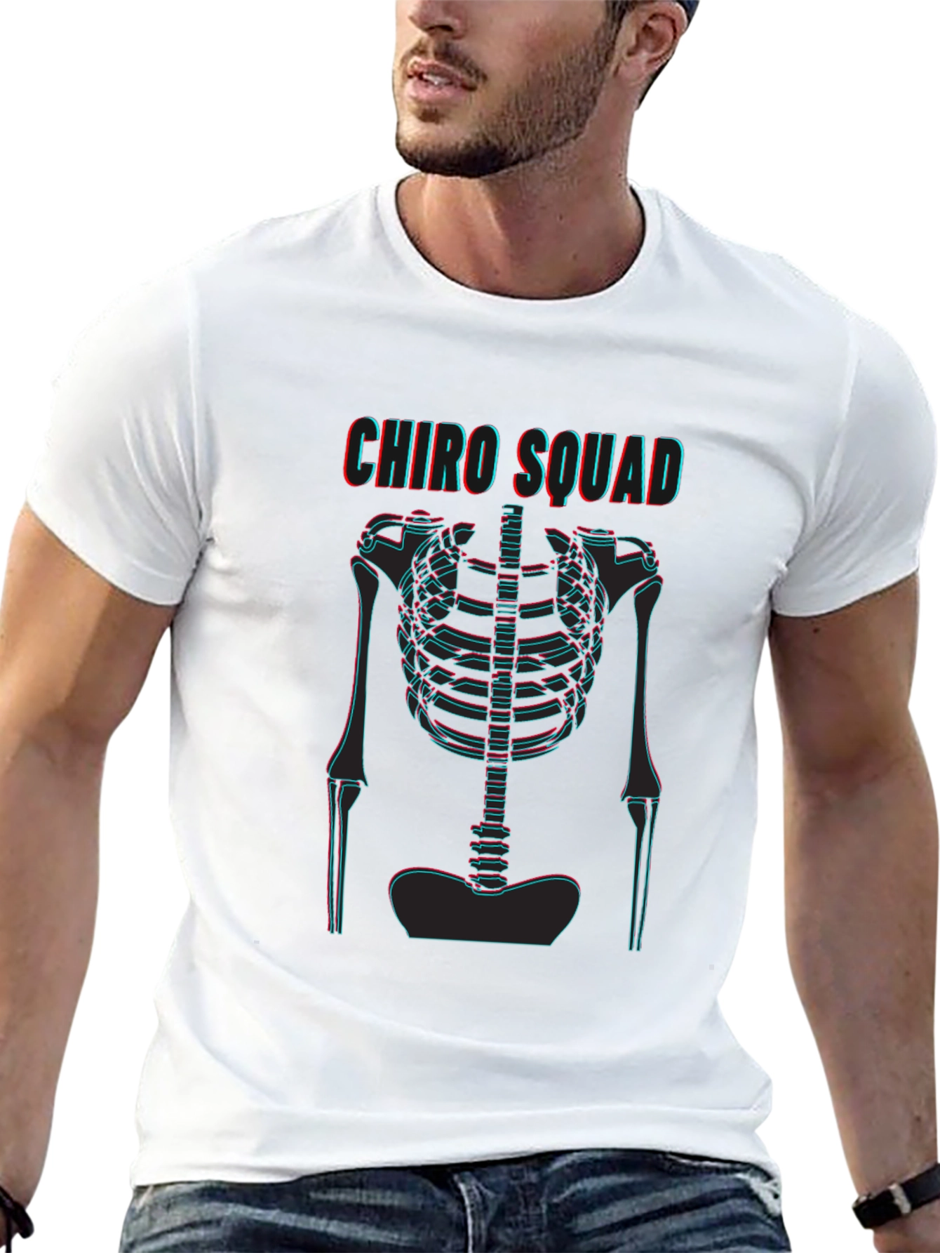 Chiro Squad 3D Skeleton Graphic Tee