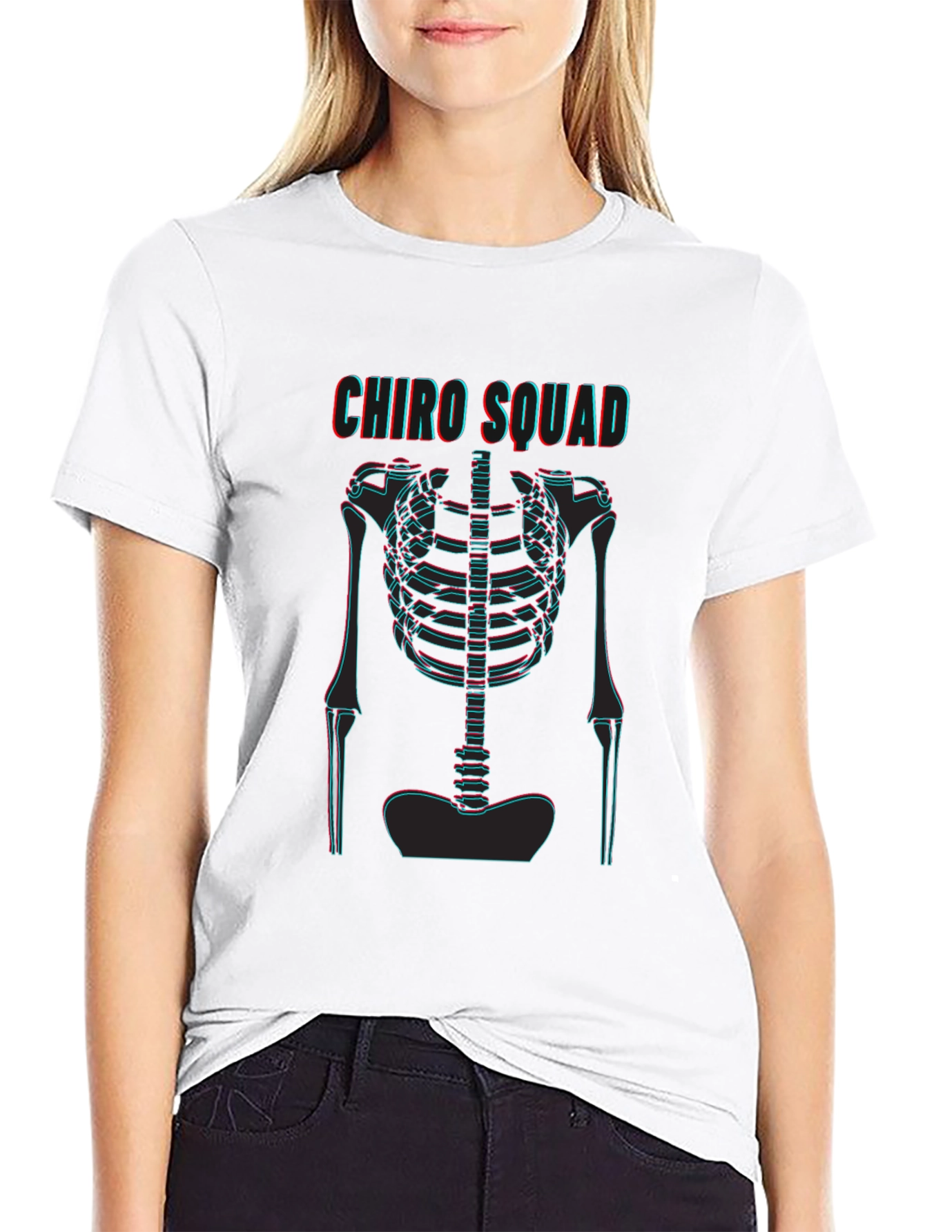 Chiro Squad 3D Skeleton Graphic Tee