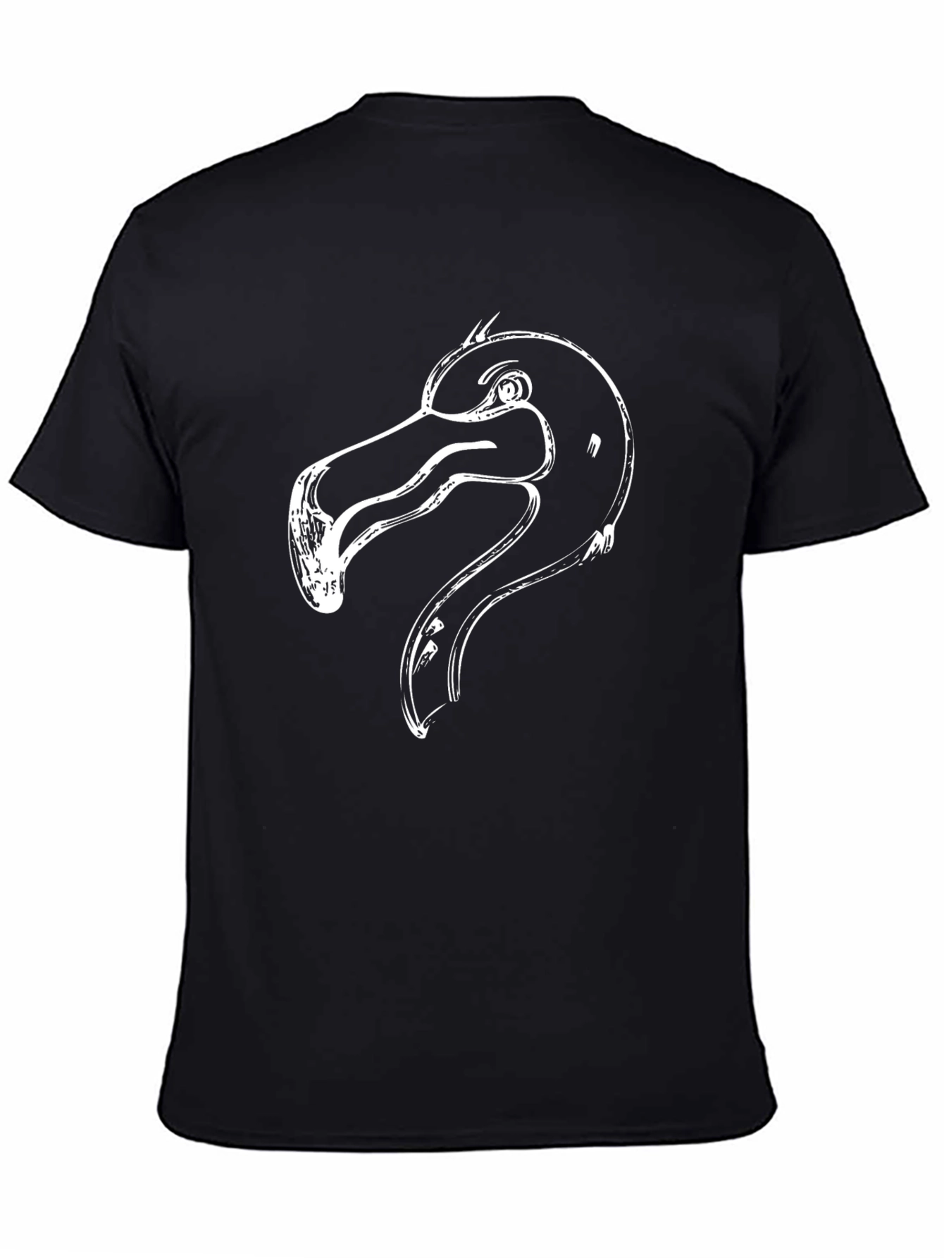 Black Flamingo Graphic Tee - Stylish Mens T-Shirt