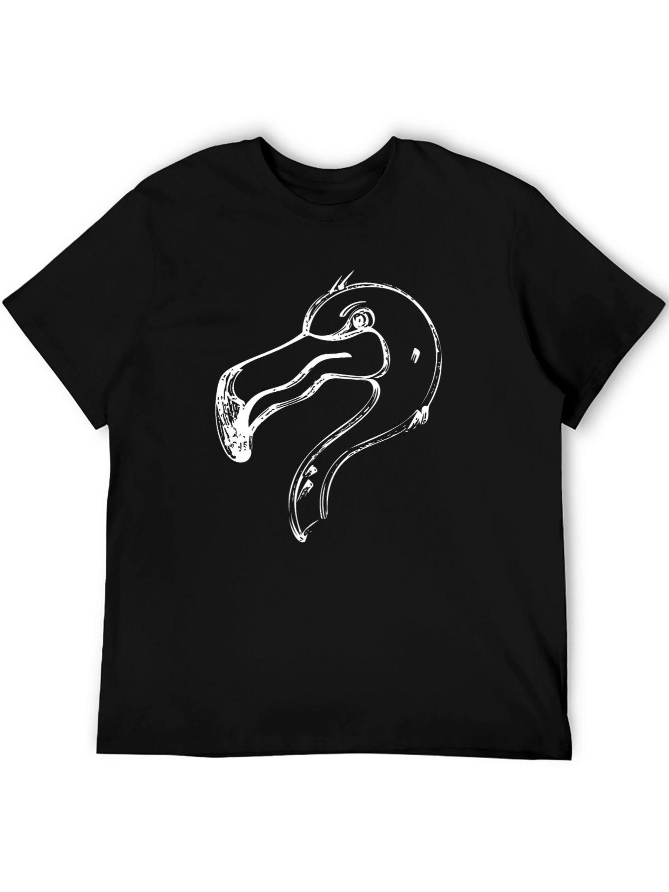 Black Flamingo Graphic Tee - Stylish Mens T-Shirt