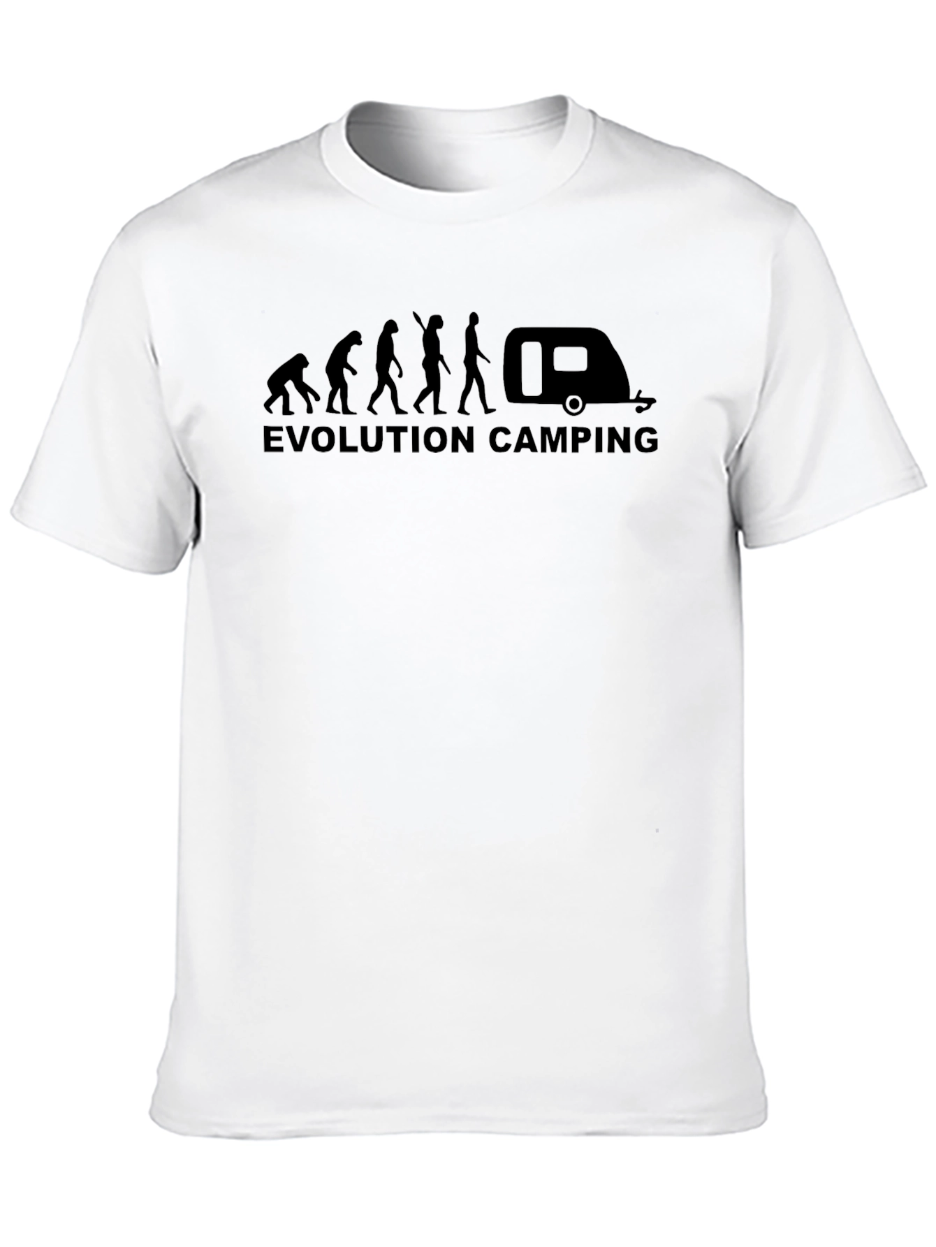 Evolution of Camping T-Shirt - Black