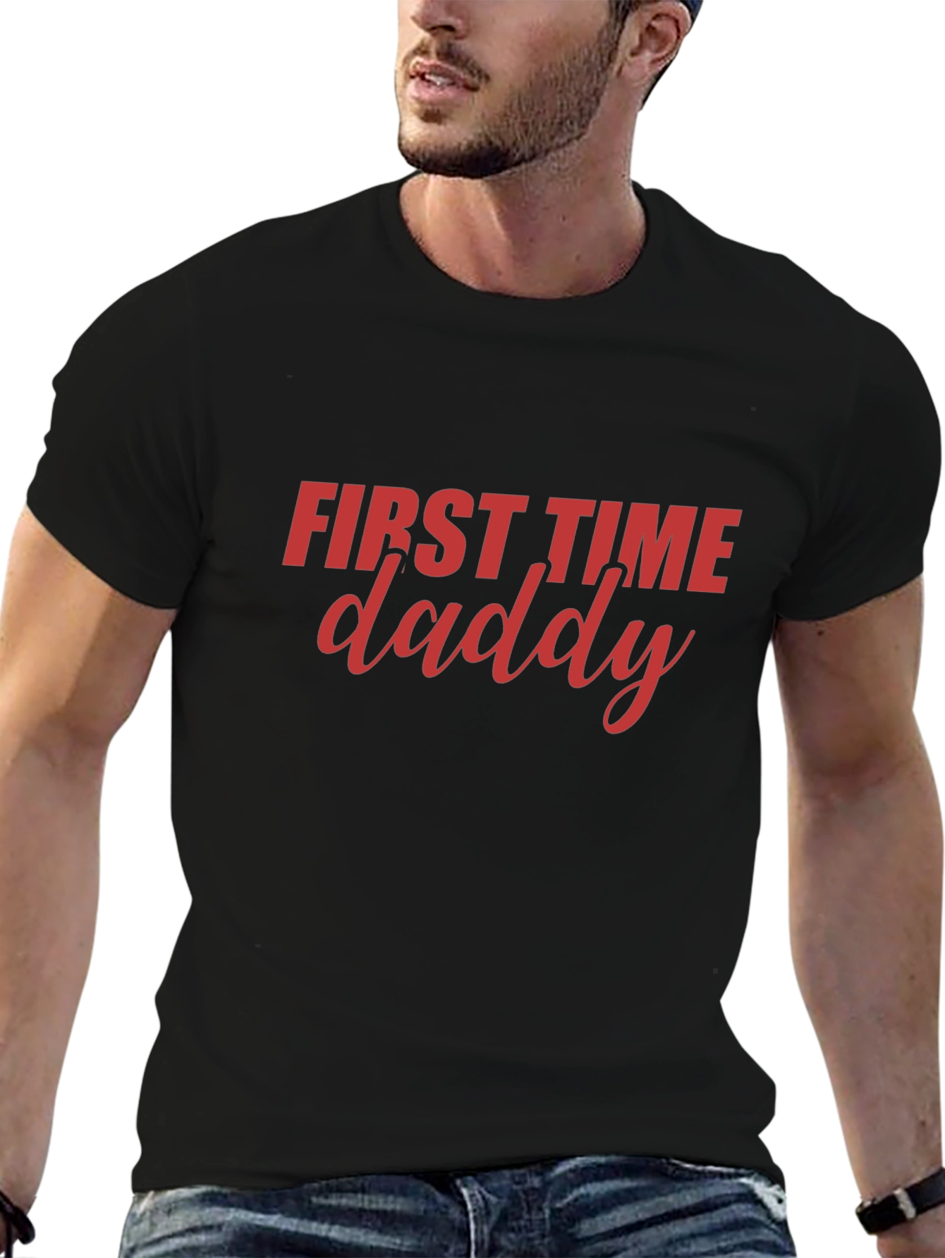 First Time Daddy Graphic T-Shirt