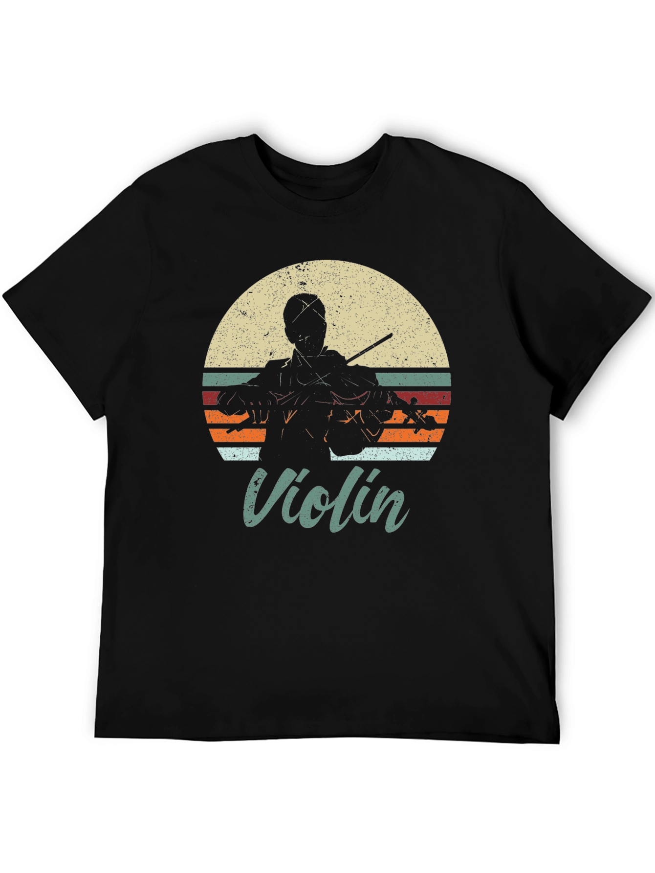 Retro Violin Player T-Shirt - Music Lover Tee