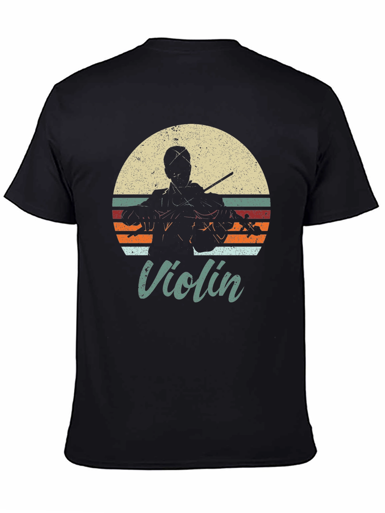 Retro Violin Player T-Shirt - Music Lover Tee