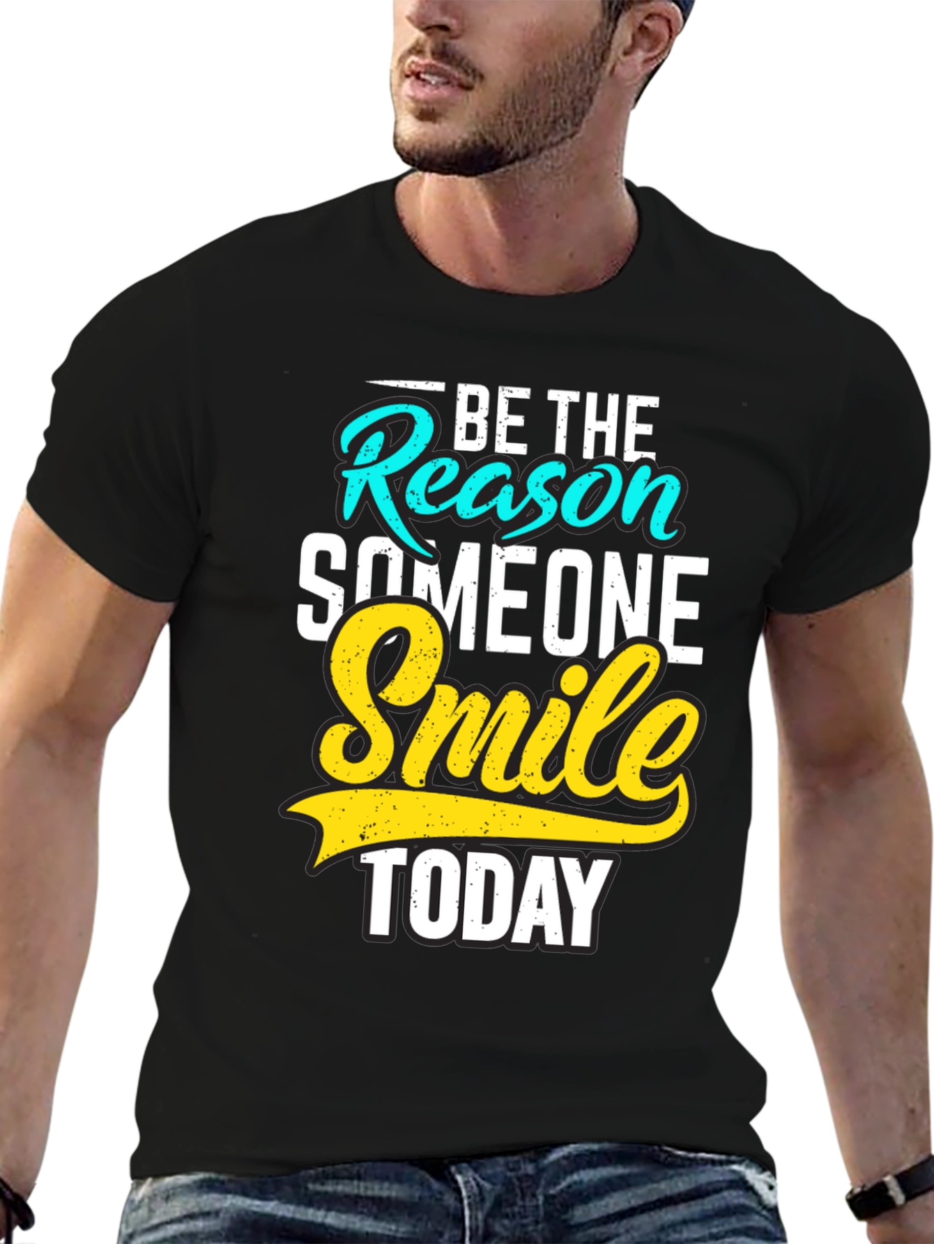 Be the Reason Smile Today Black Graphic Tee