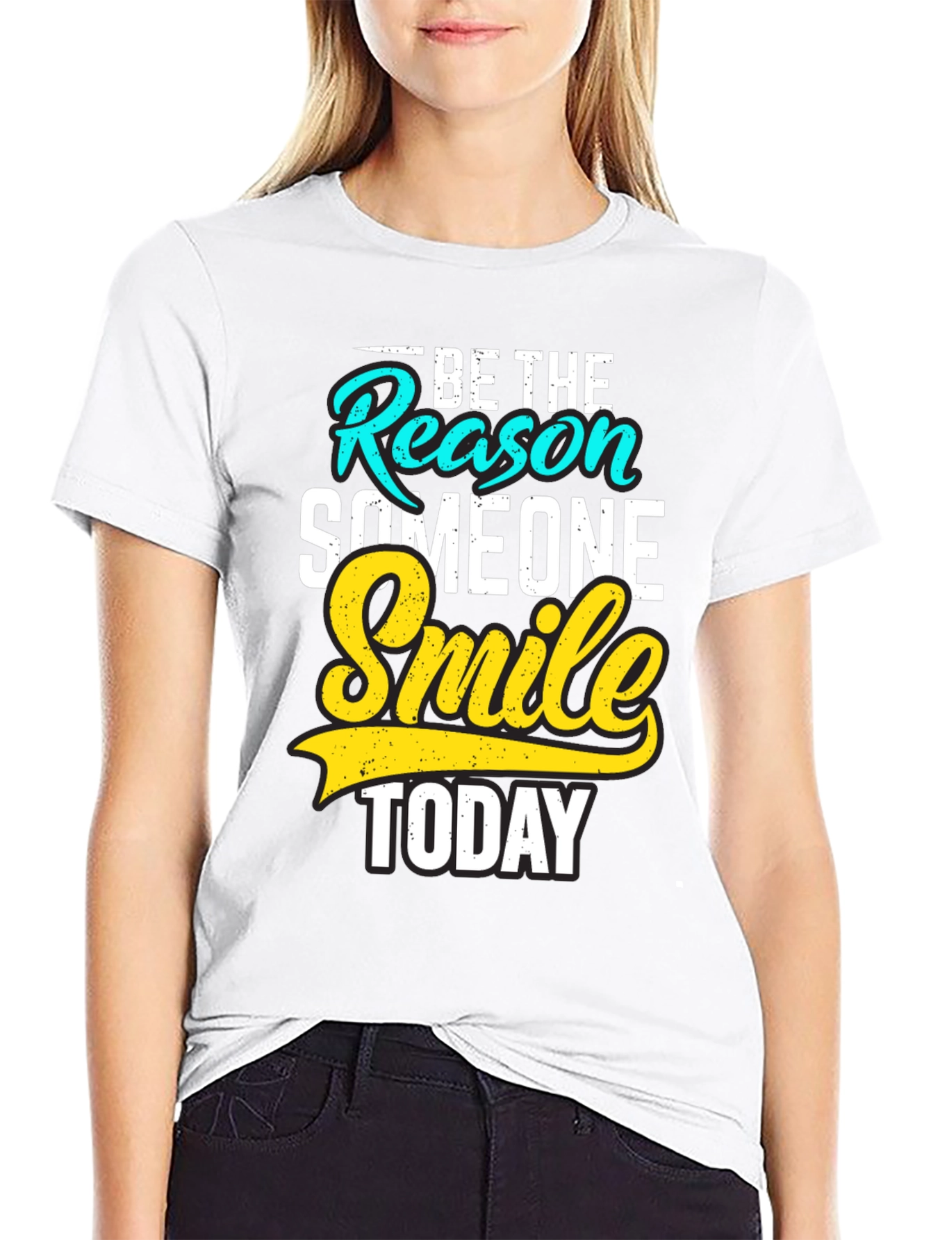 Be the Reason Smile Today Black Graphic Tee