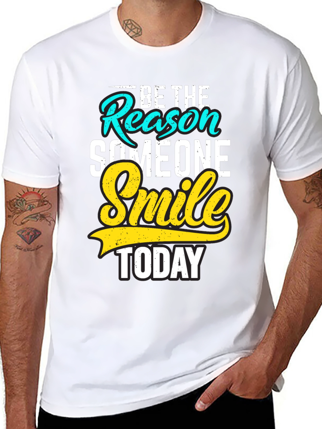 Be the Reason Smile Today Black Graphic Tee