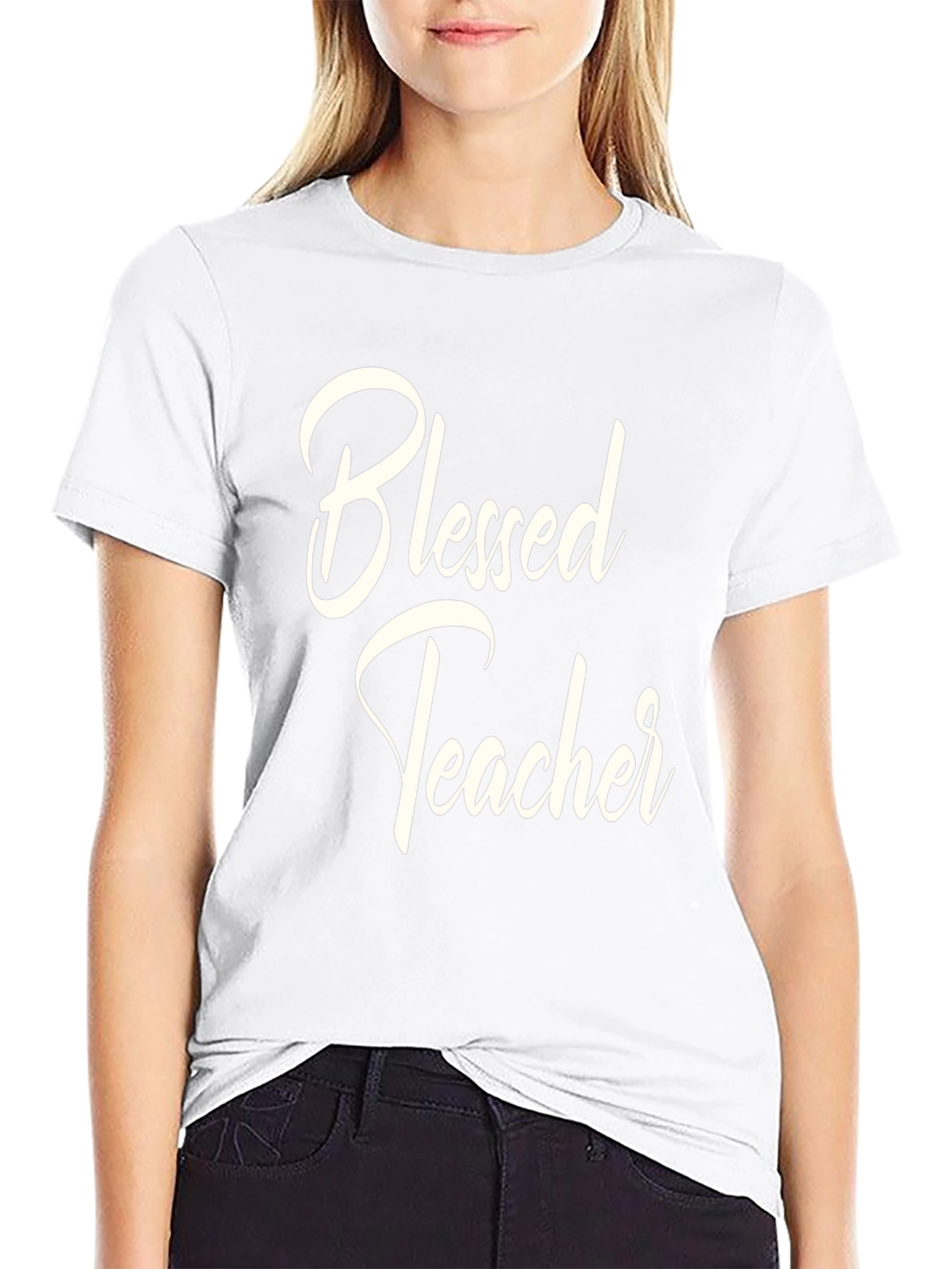 Blessed Teacher Black T-Shirt