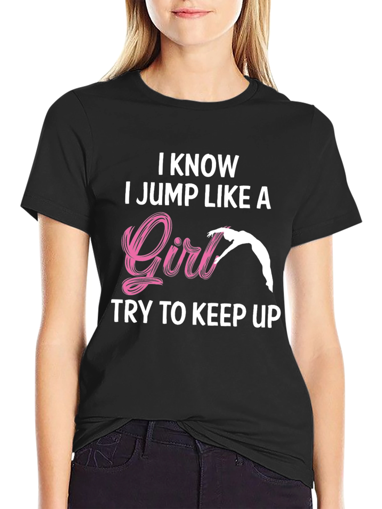 I Jump Like a Girl T-Shirt Gymnastics Tee