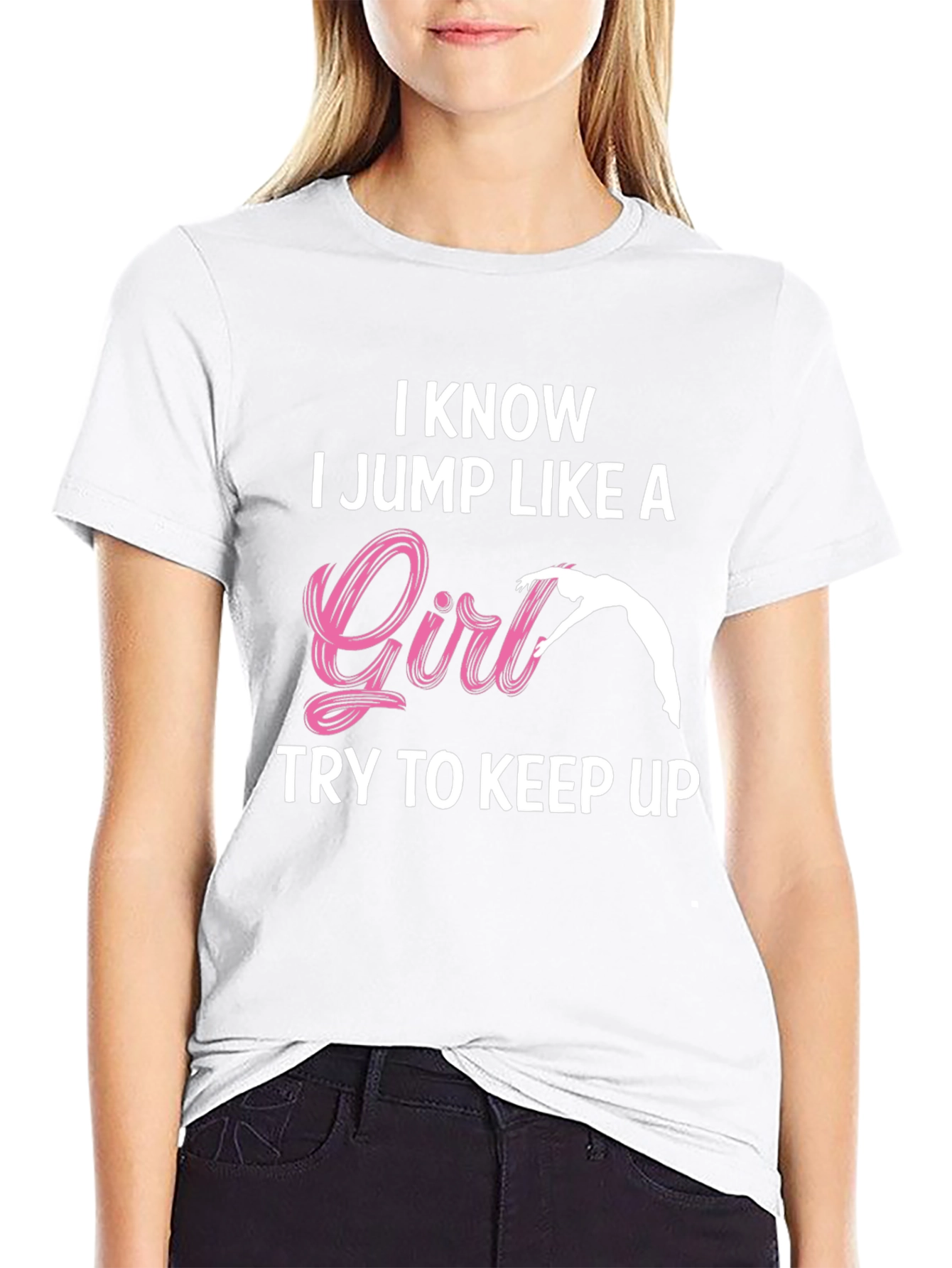 I Jump Like a Girl T-Shirt Gymnastics Tee