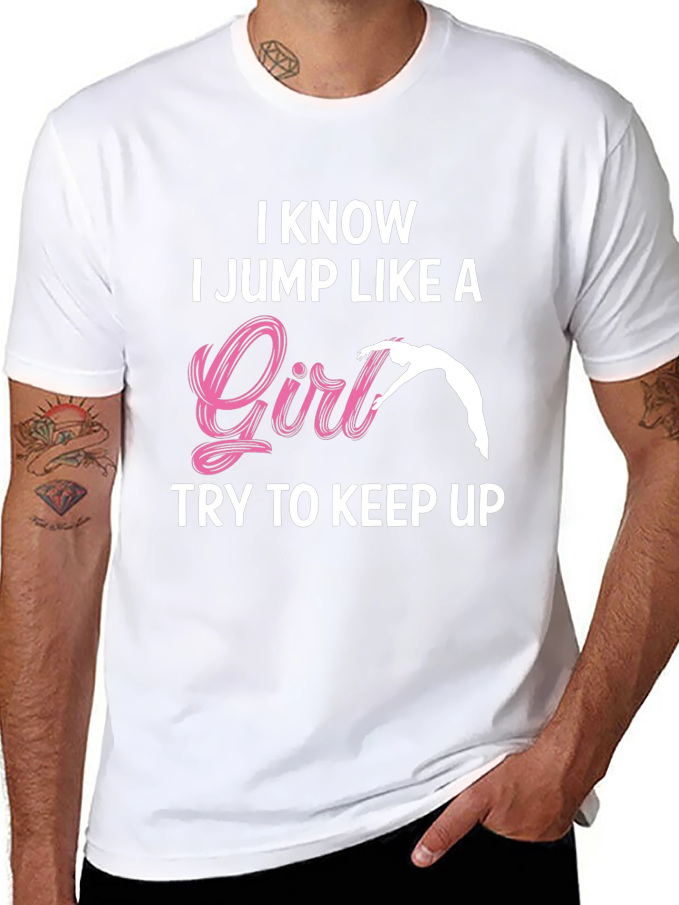 I Jump Like a Girl T-Shirt Gymnastics Tee