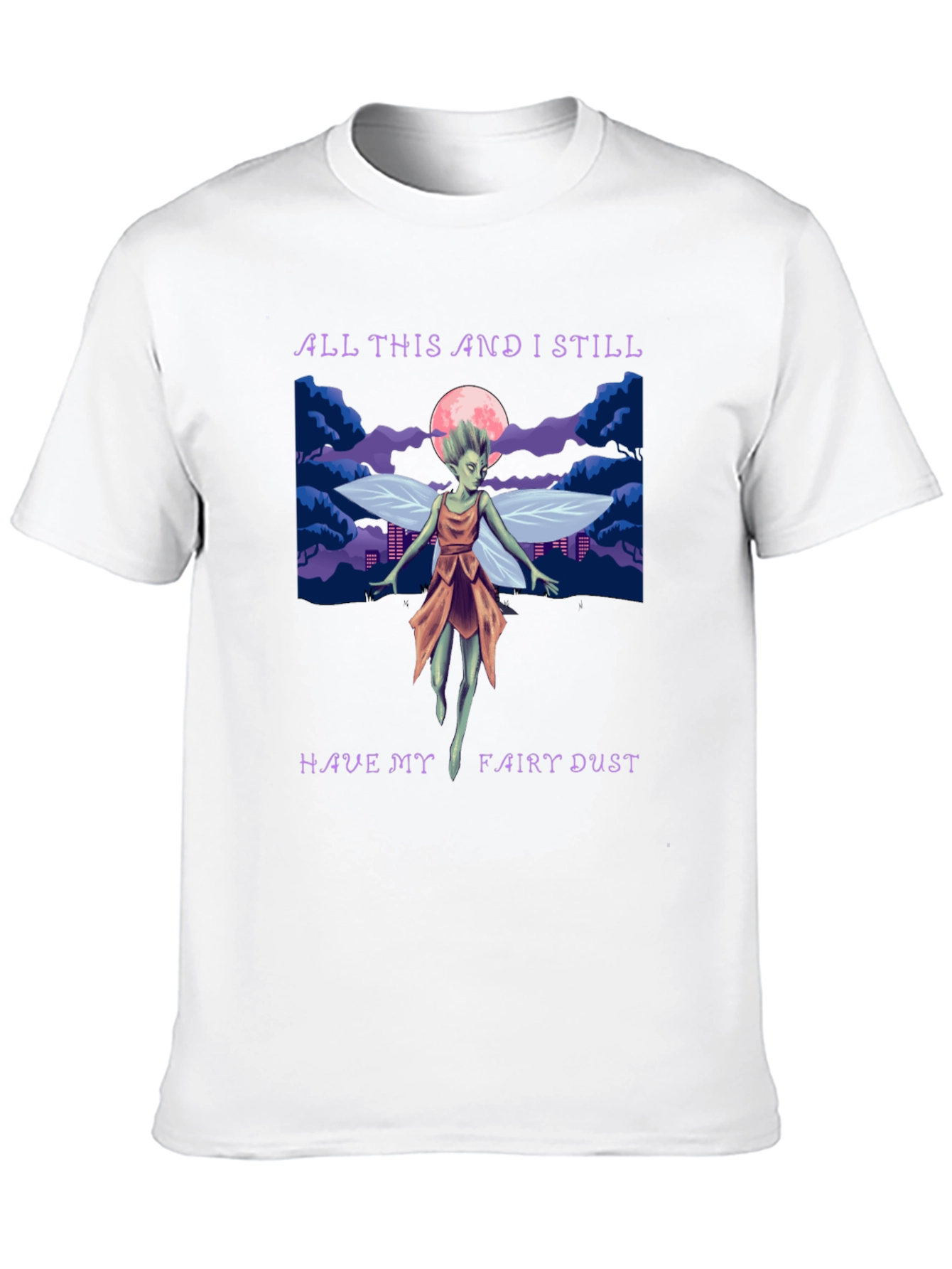 Fairy Dust Graphic Tee - Whimsical Design Soft Cotton