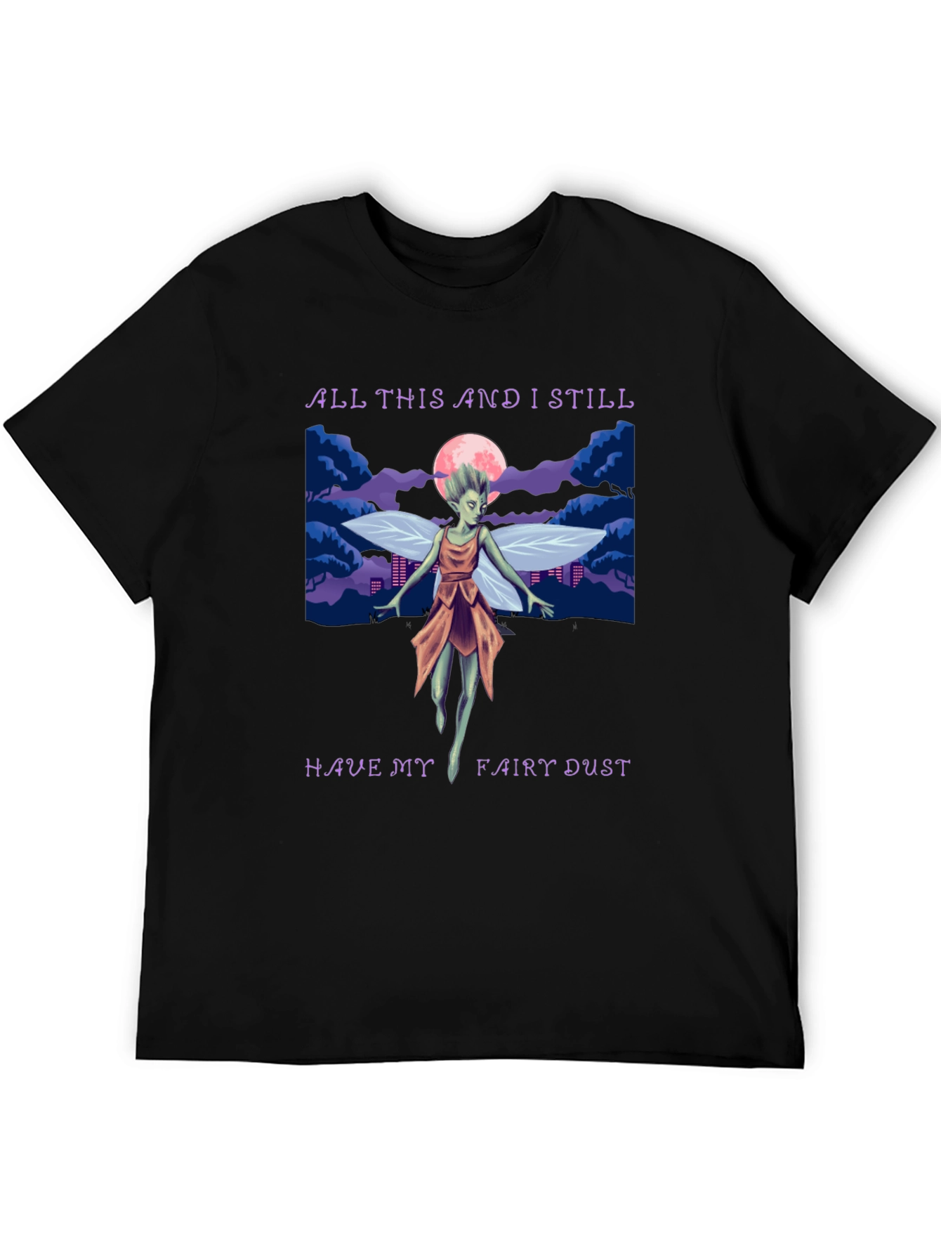 Fairy Dust Graphic Tee - Whimsical Design Soft Cotton