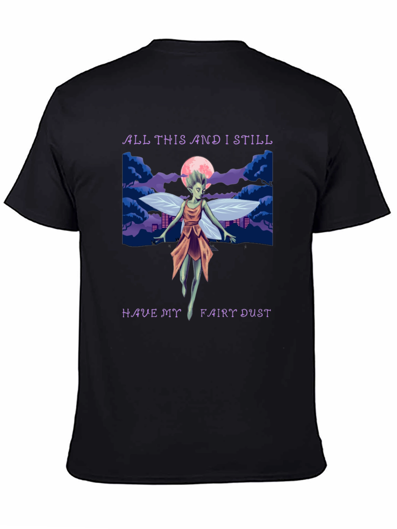 Fairy Dust Graphic Tee - Whimsical Design Soft Cotton