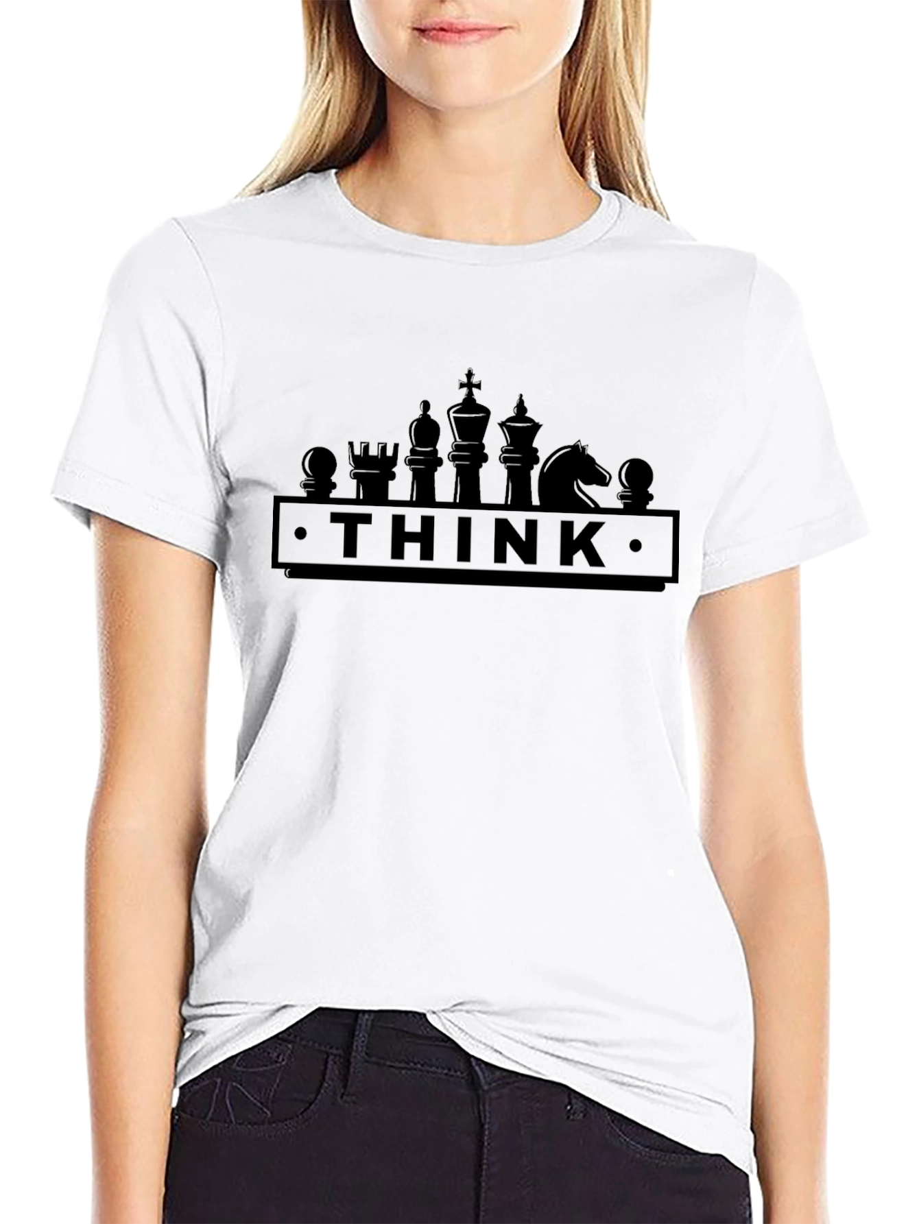 Think Chess Graphic Tee - Strategic Style