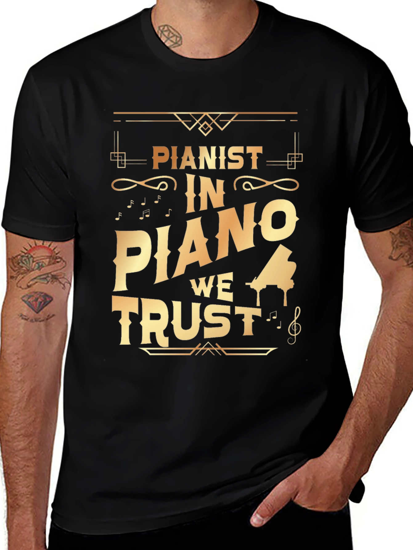 Pianist In Piano We Trust T-Shirt