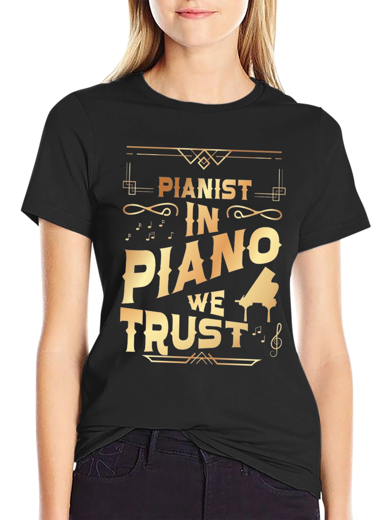 Pianist In Piano We Trust T-Shirt