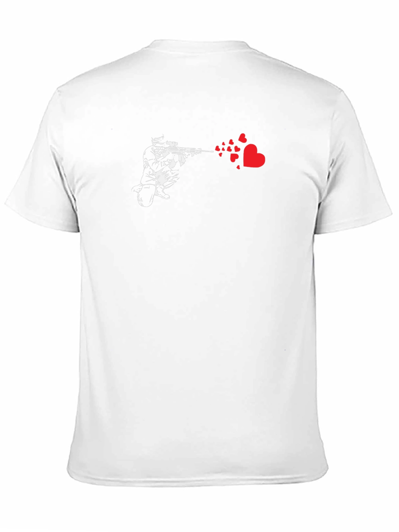 Love Sniper Black T-Shirt - Unique Graphic Tee