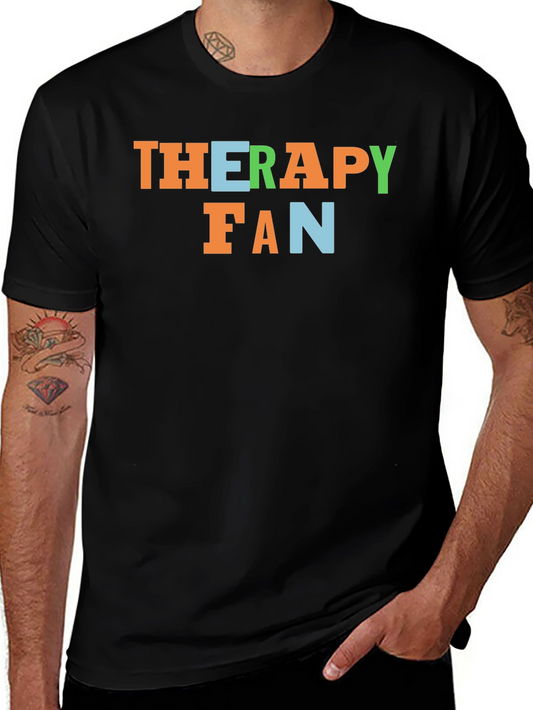 Therapy Fan Graphic Tee - Soft Cotton Blend