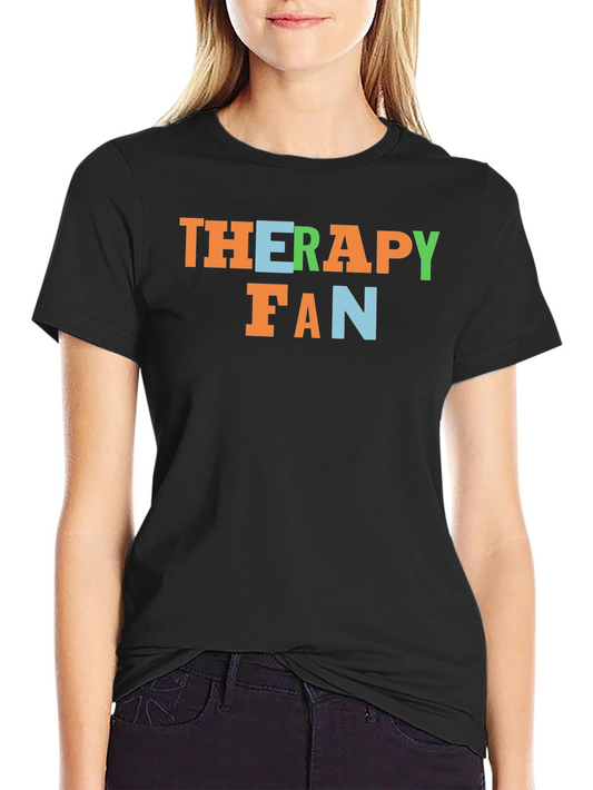 Therapy Fan Graphic Tee - Soft Cotton Blend