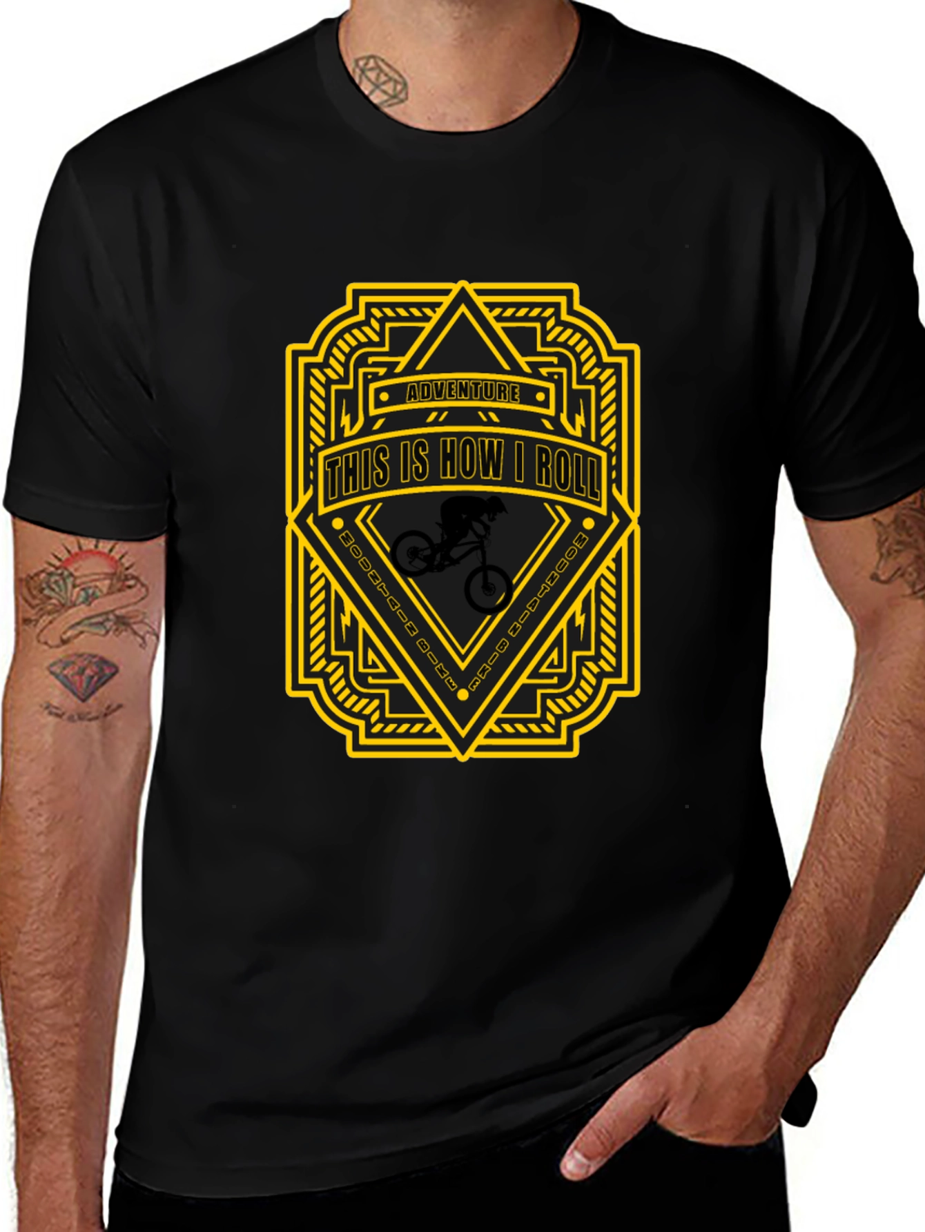 Adventure This is How I Roll Black T-Shirt