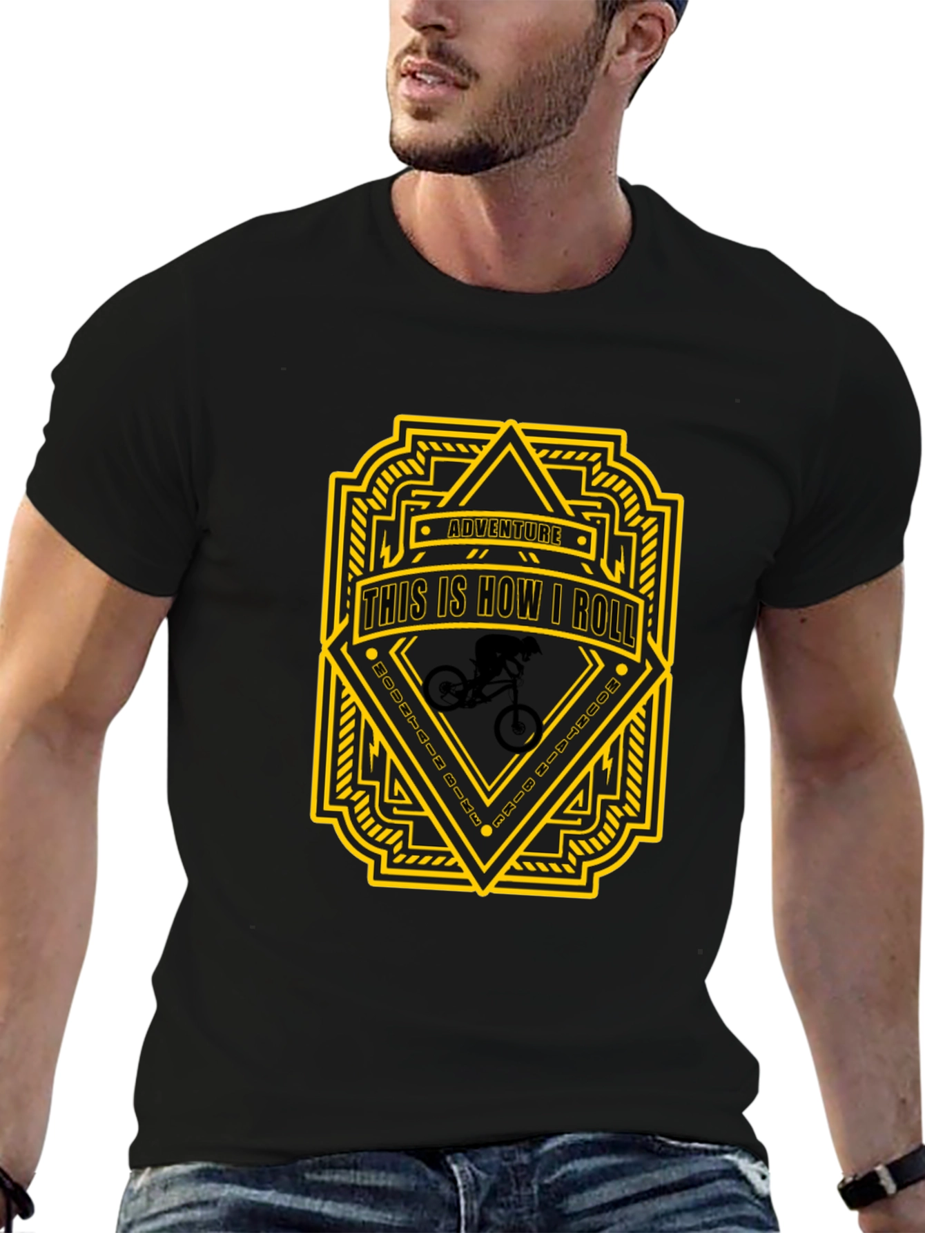 Adventure This is How I Roll Black T-Shirt