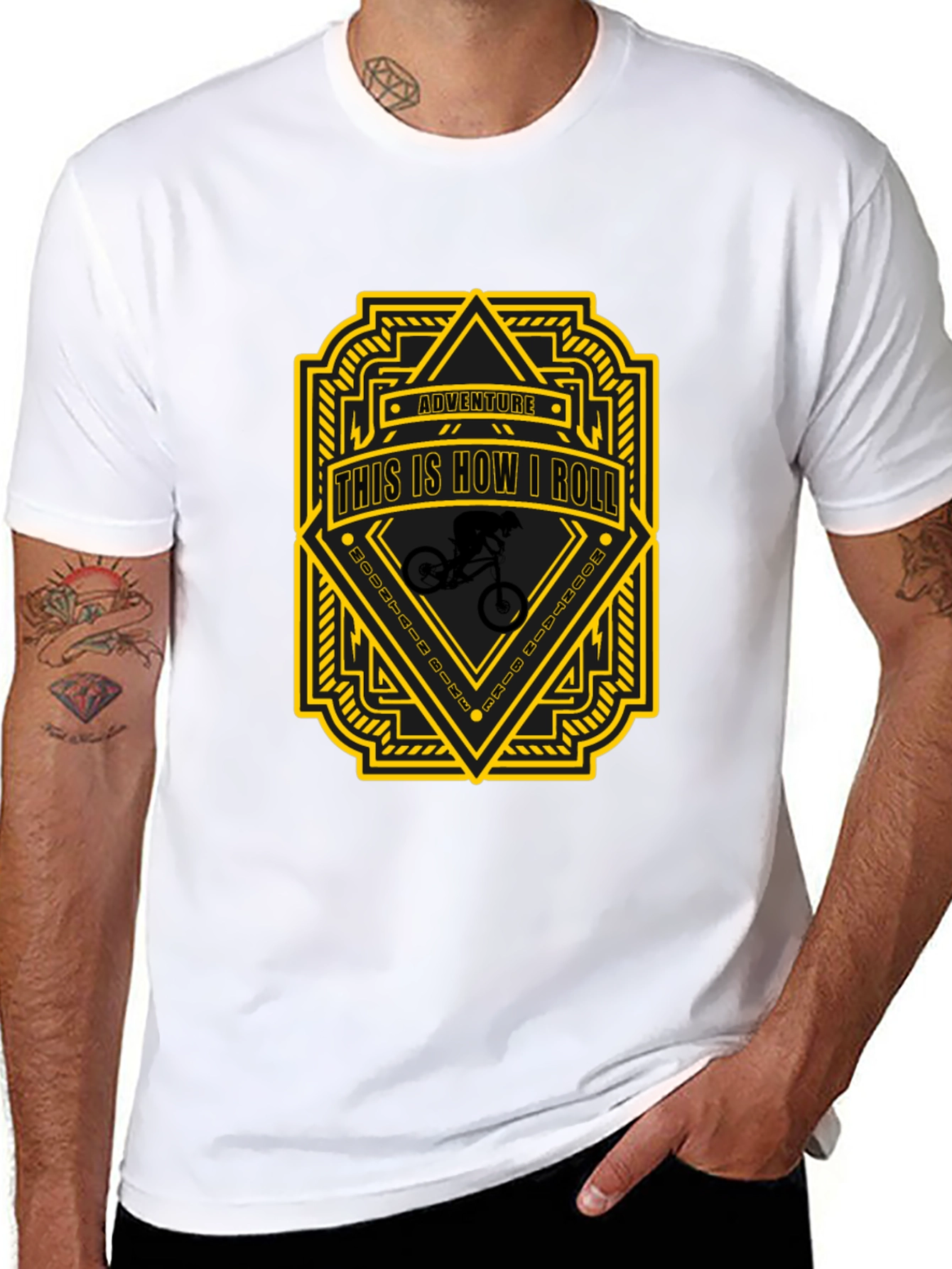 Adventure This is How I Roll Black T-Shirt