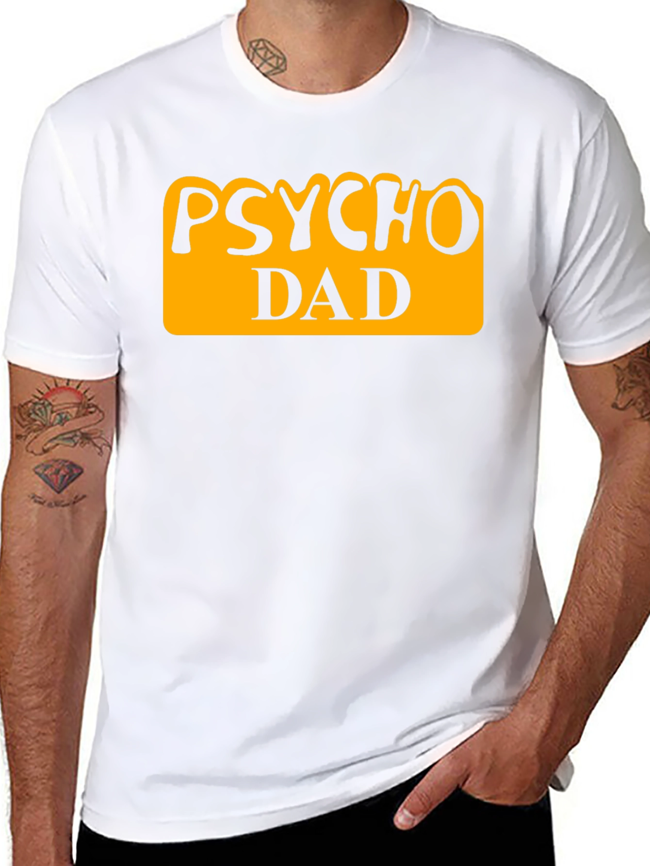 Psycho Dad Graphic Tee - Funny Fathers Day Shirt