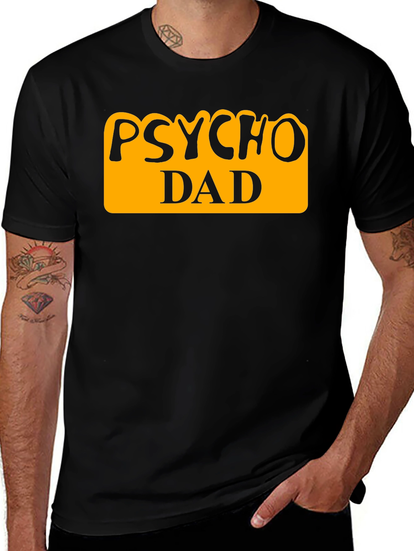 Psycho Dad Graphic Tee - Funny Fathers Day Shirt