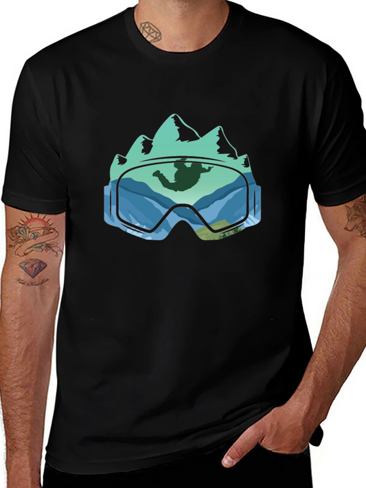 Mountain Goggles Skydiver T-Shirt - Adventure Ready