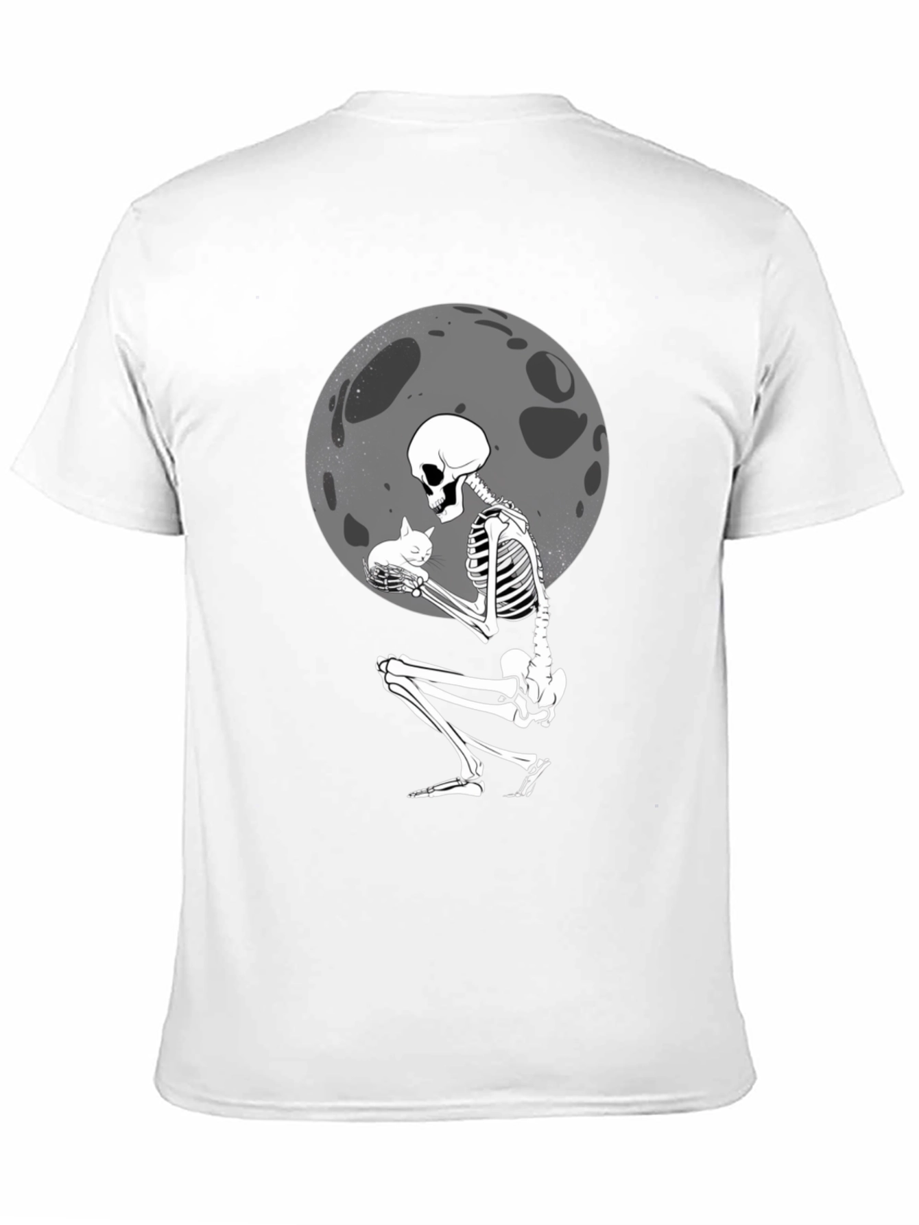 Skeleton Cat Lover Graphic T-Shirt - Unisex Tee