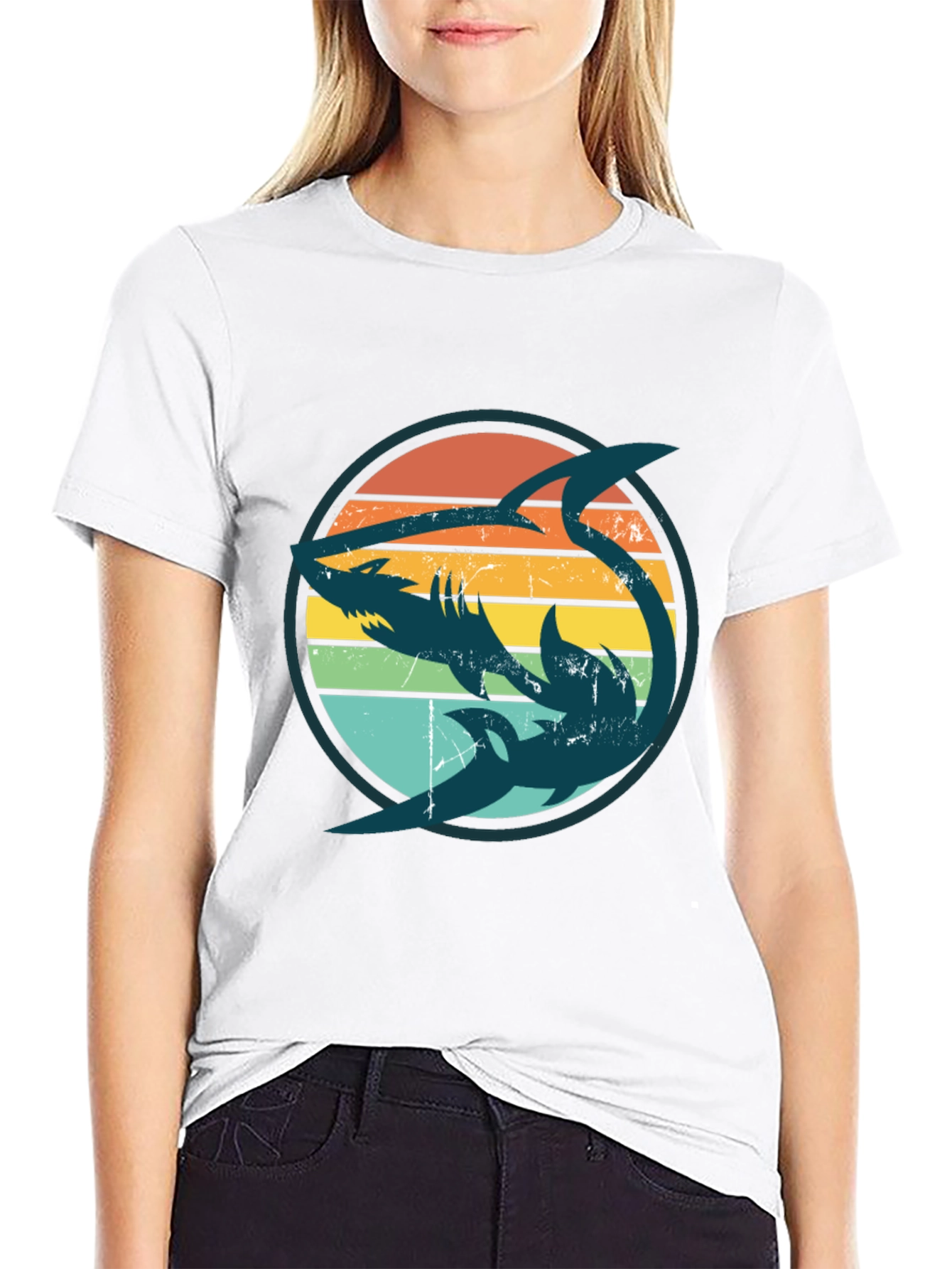 Retro Shark Graphic Tee
