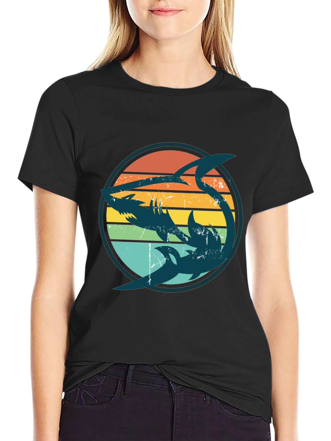 Retro Shark Graphic Tee