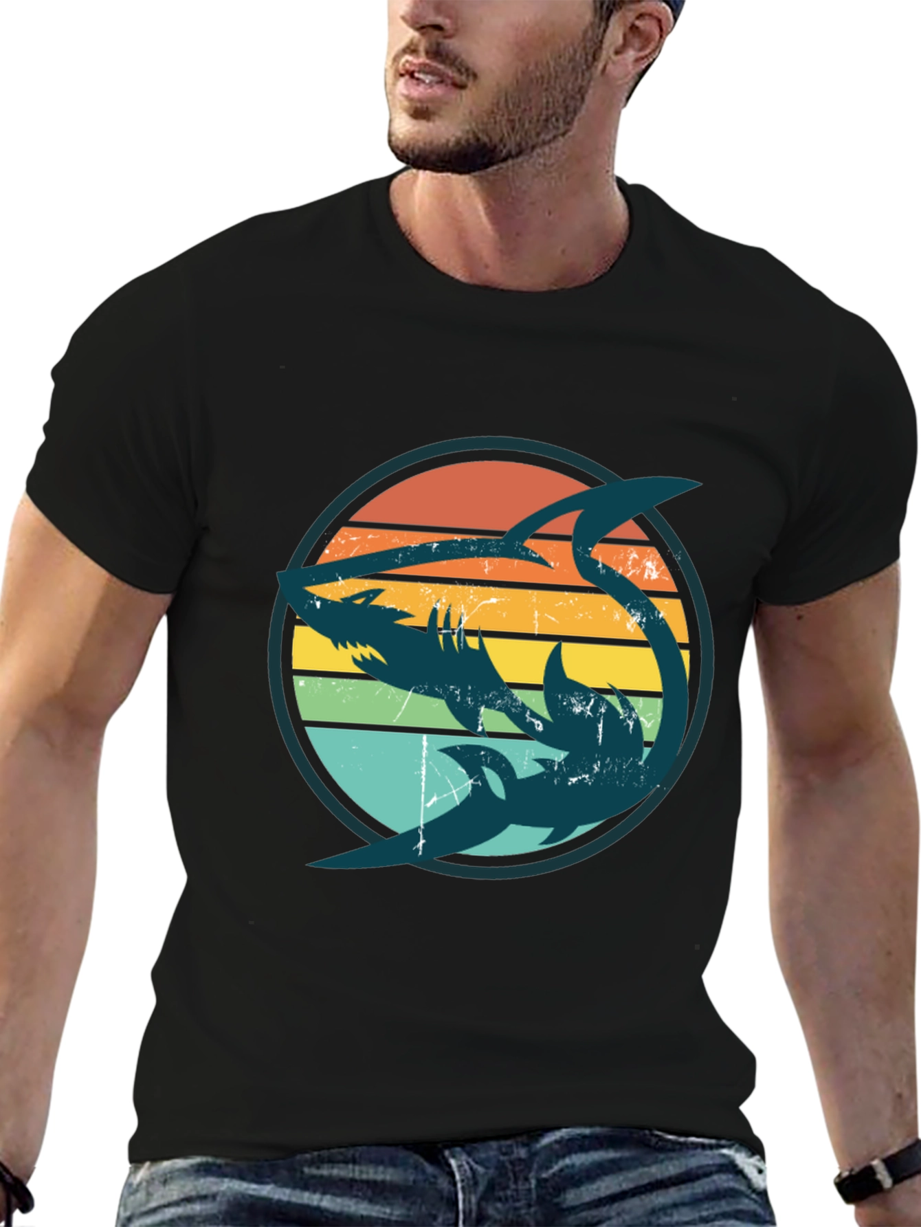 Retro Shark Graphic Tee