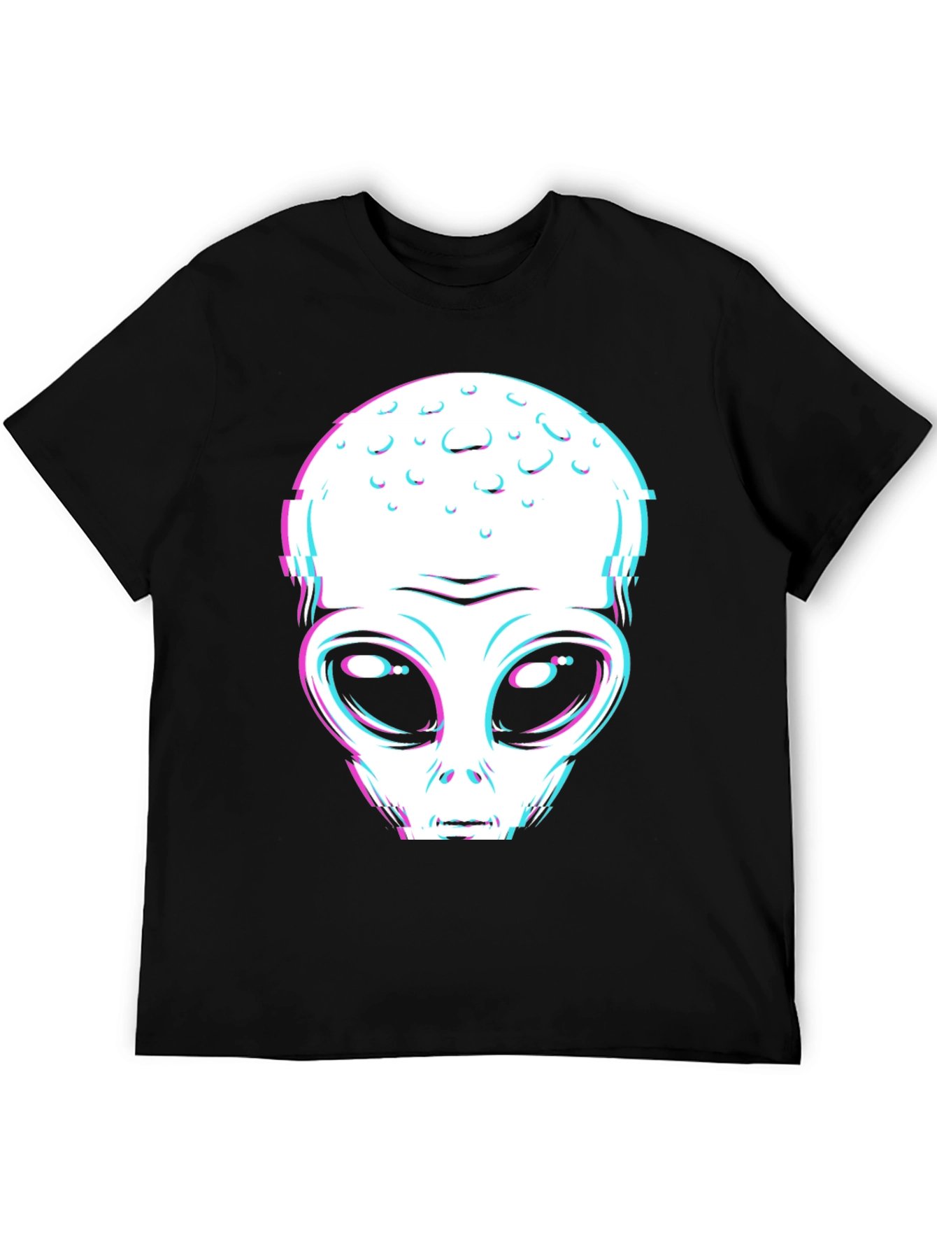 Retro Alien Glitch Graphic Tee