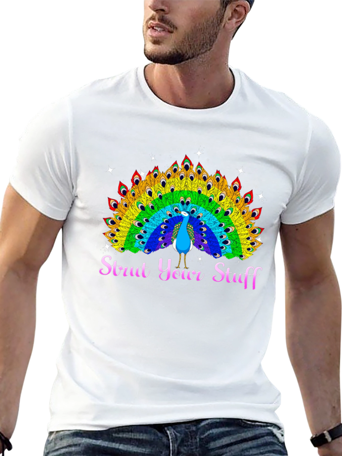 Strut Your Stuff Peacock Graphic Tee