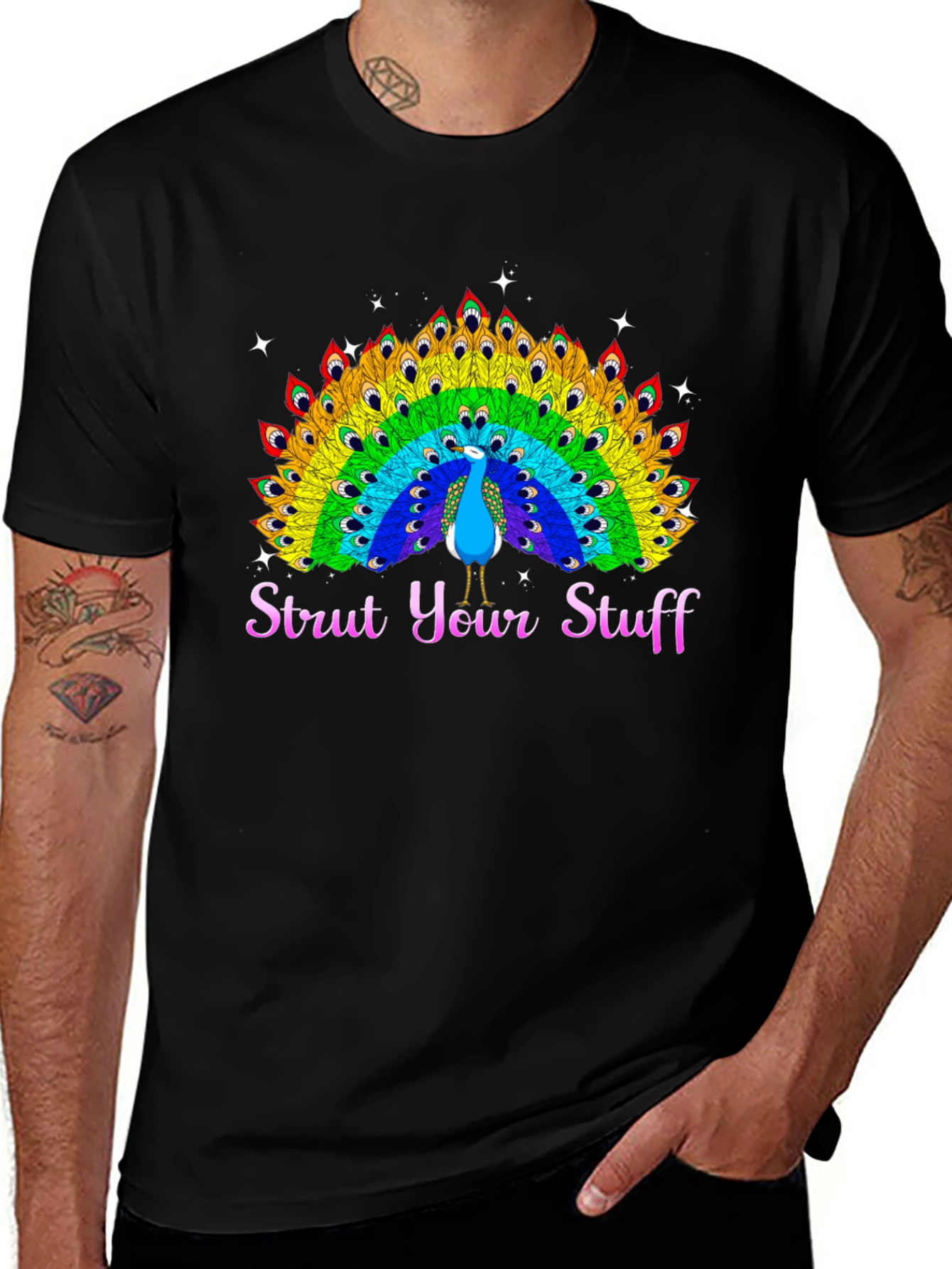 Strut Your Stuff Peacock Graphic Tee