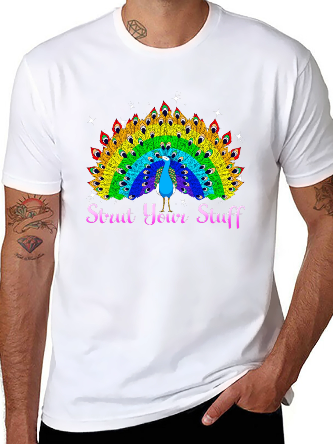 Strut Your Stuff Peacock Graphic Tee