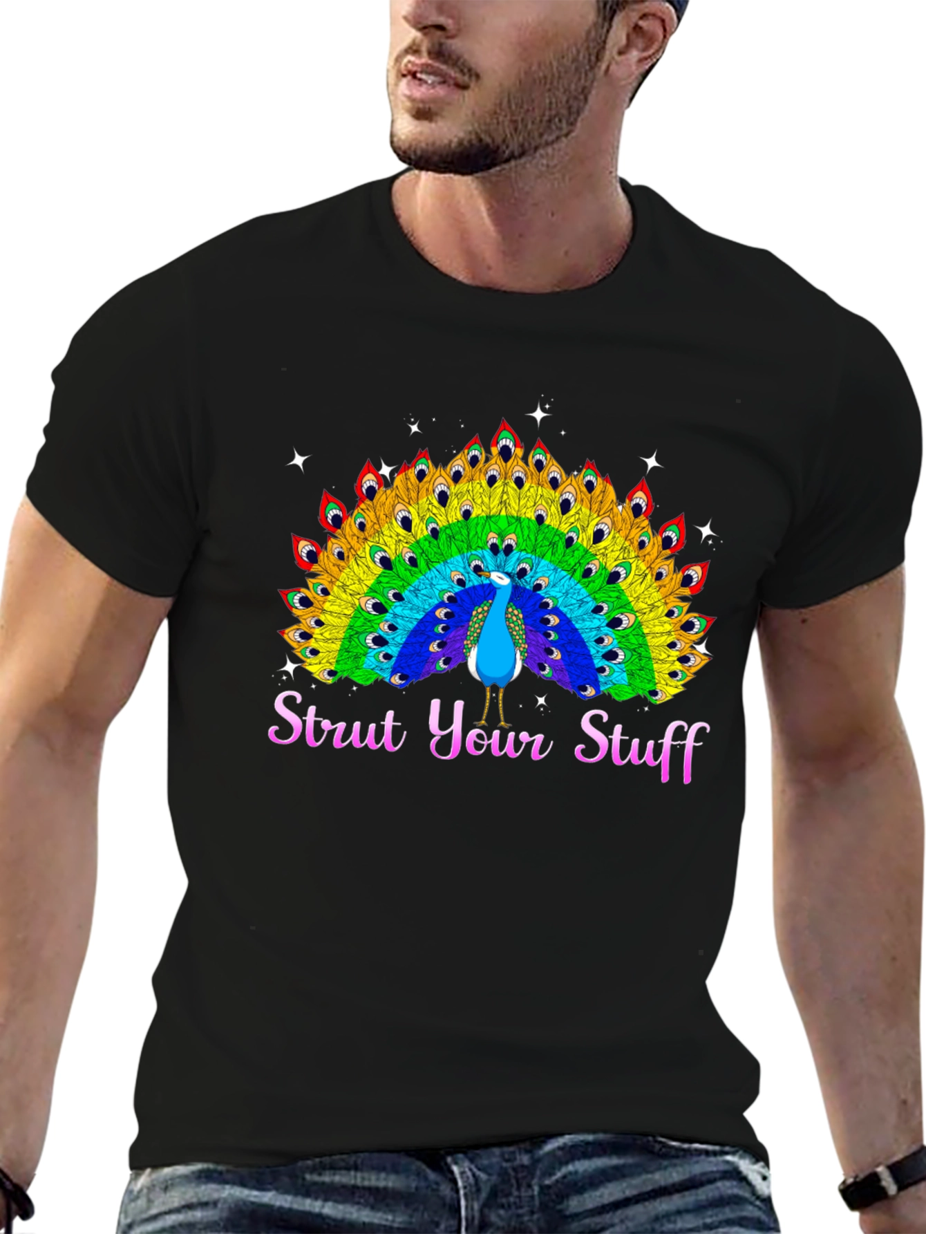 Strut Your Stuff Peacock Graphic Tee