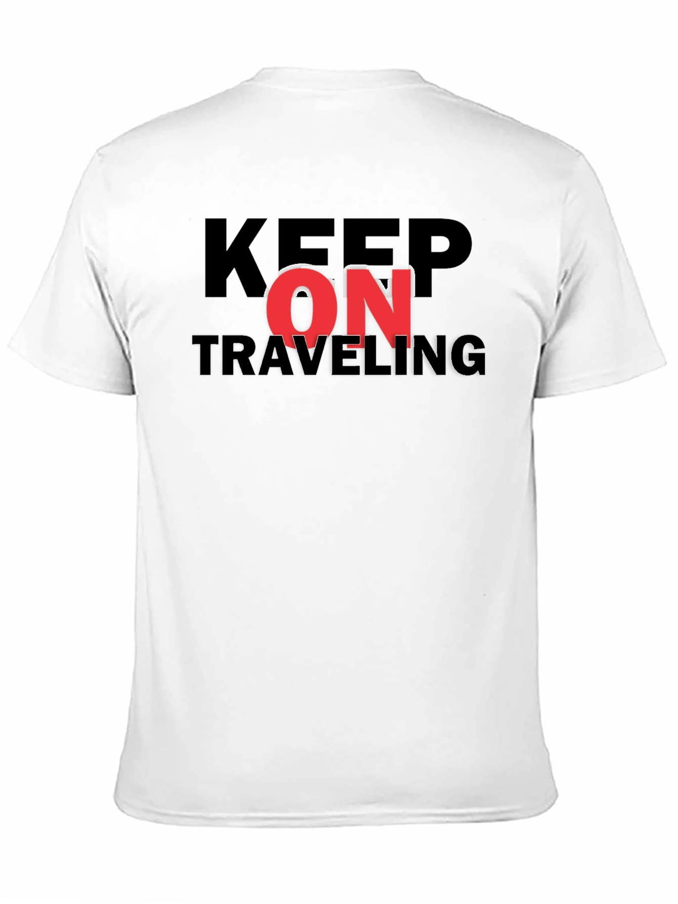 Keep On Traveling Graphic Black Tee