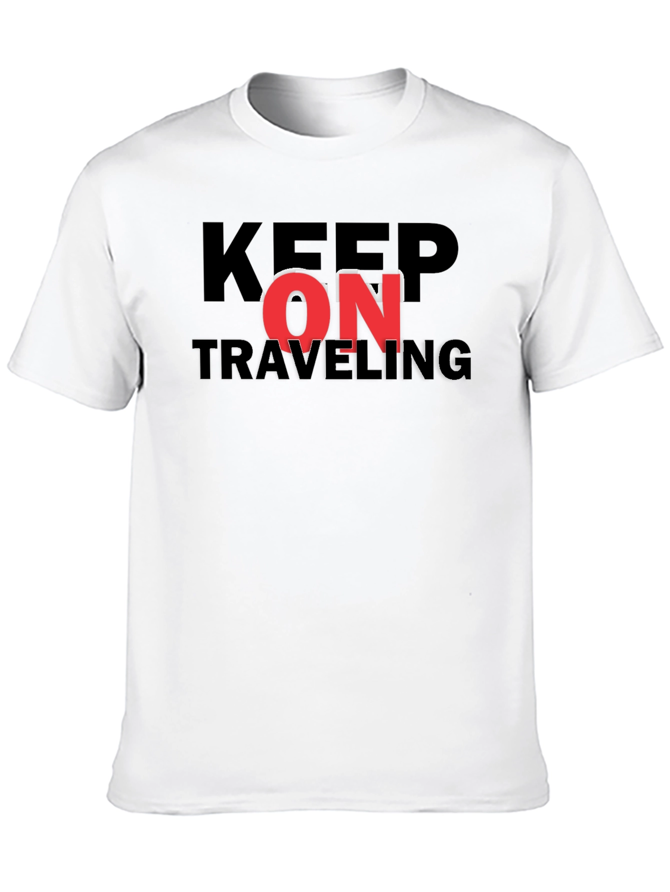 Keep On Traveling Graphic Black Tee