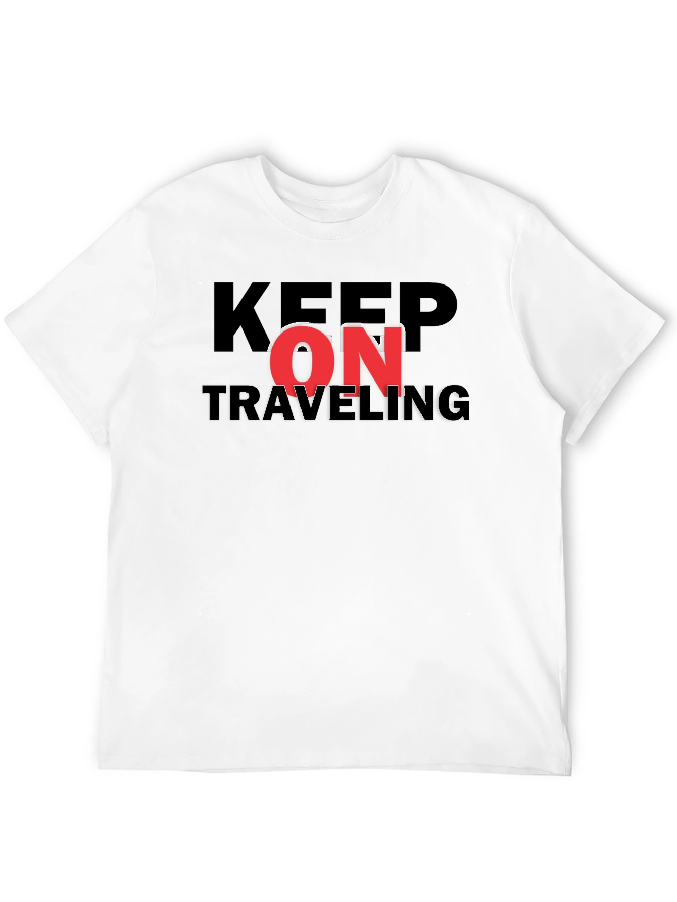 Keep On Traveling Graphic Black Tee