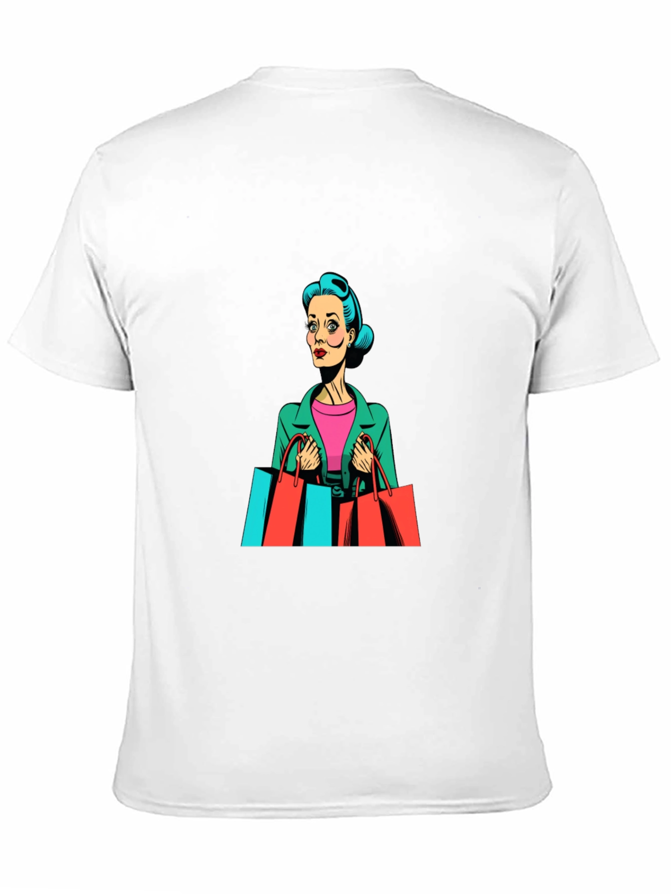Retro Shopping Spree Graphic Tee - Black