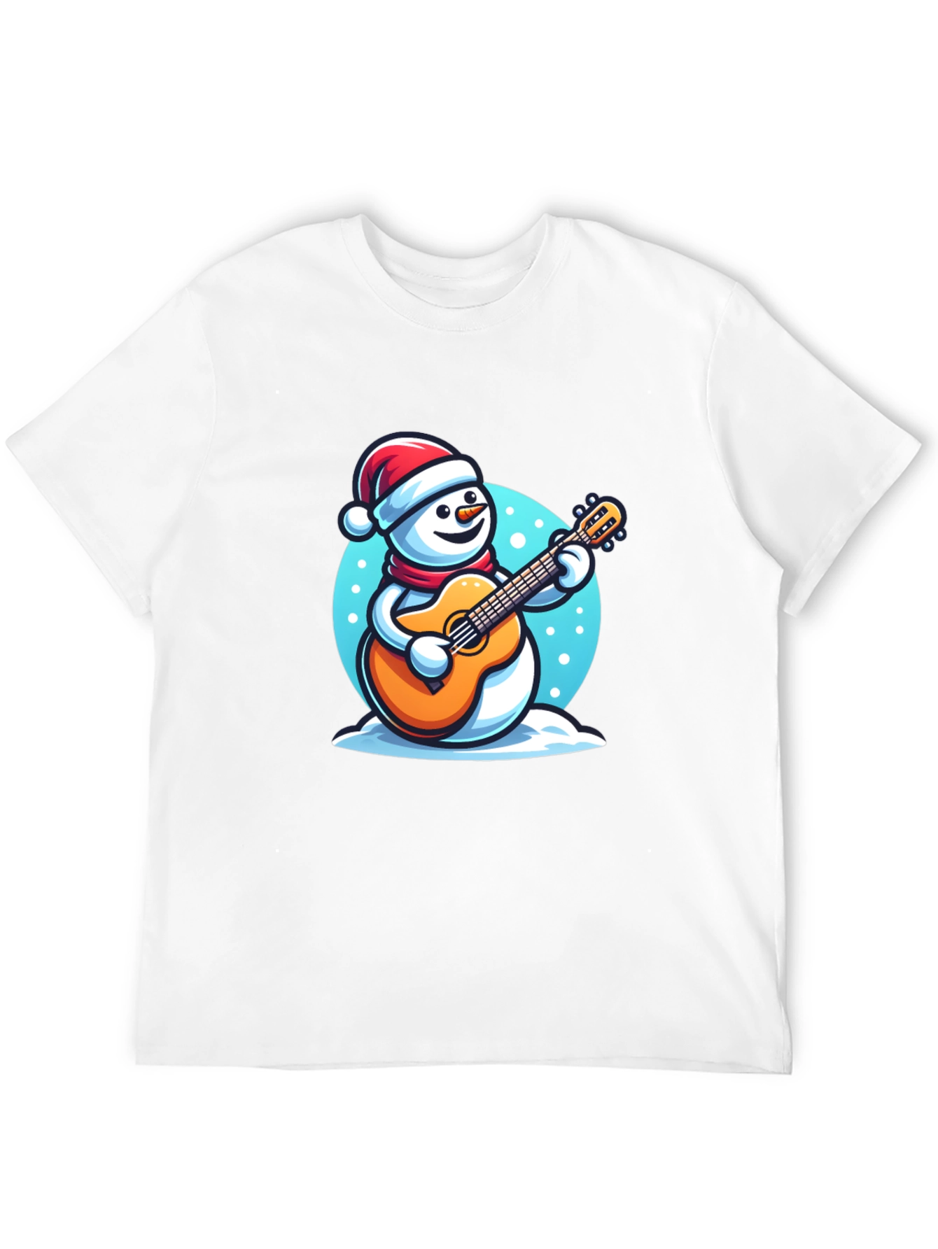 Festive Snowman Guitarist T-Shirt