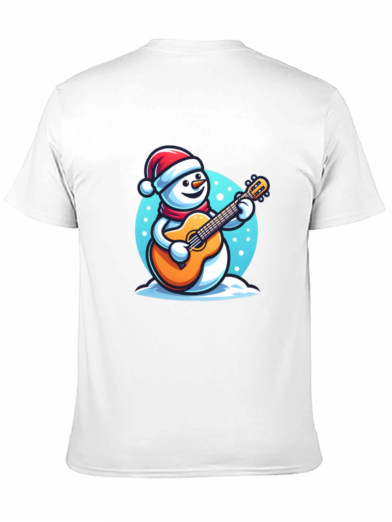 Festive Snowman Guitarist T-Shirt